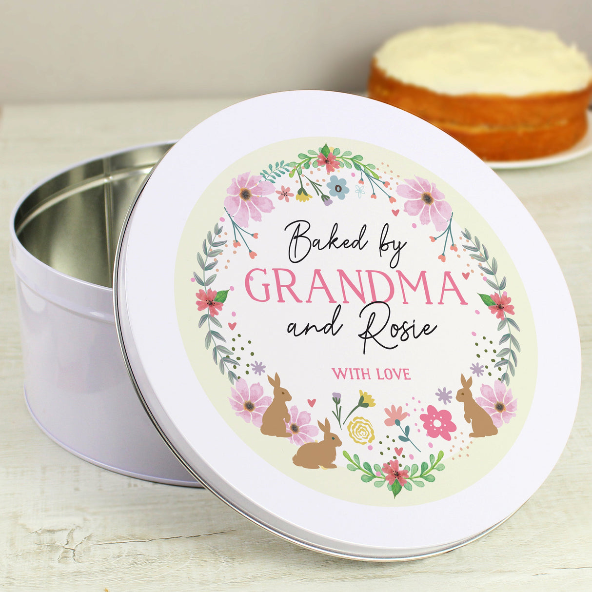 Personalised Easter Cake Tin: 2 - Storage By Gift Moments