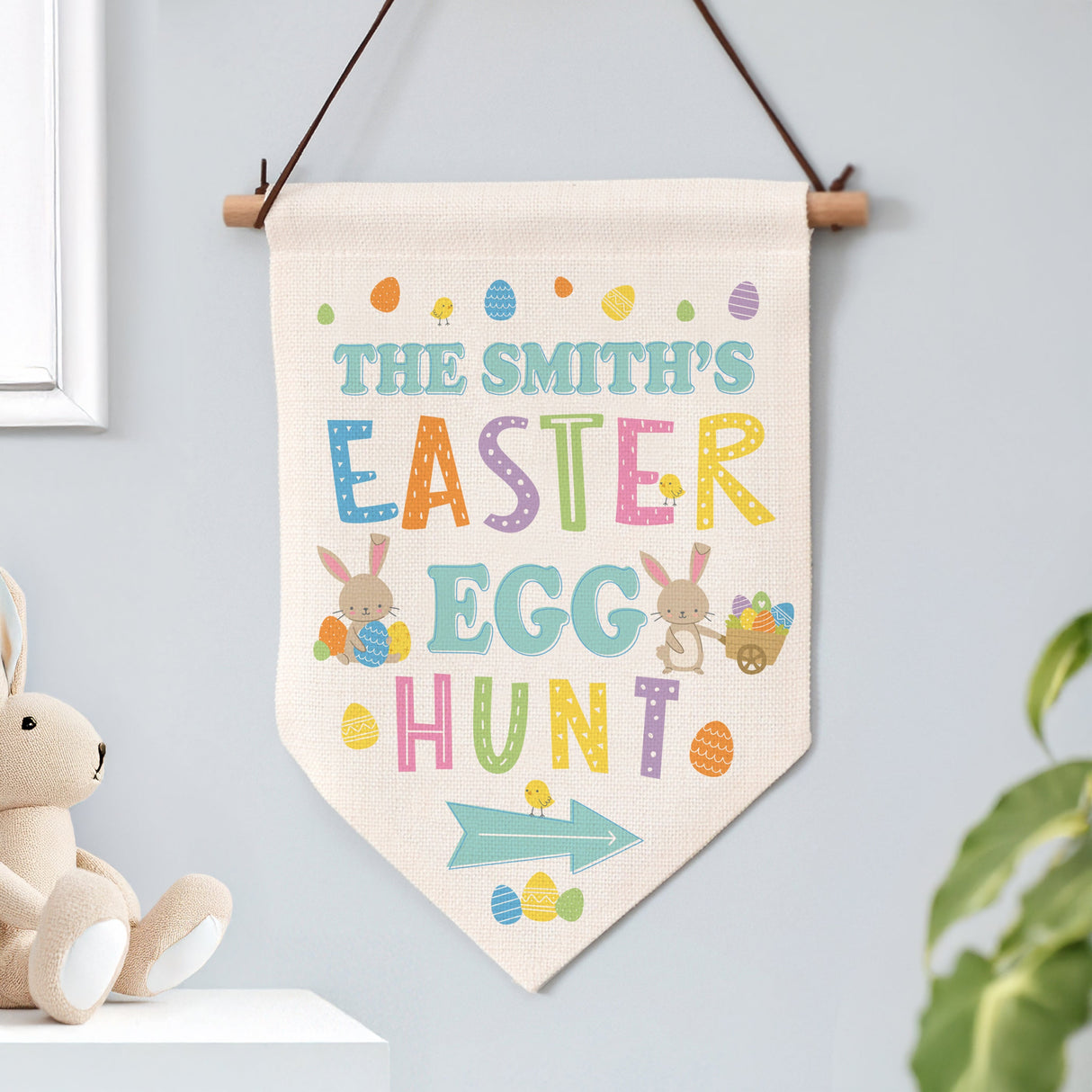 Personalised Easter Egg Hunt Hanging Sign: 1 - Signs & Plaques By Gift Moments