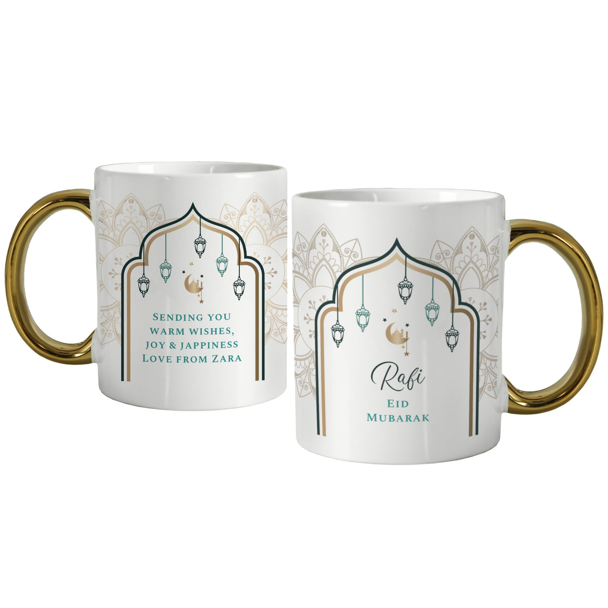 Personalised Eid and Ramadan Gold Handled Mug: 5 - Mugs By Gift Moments