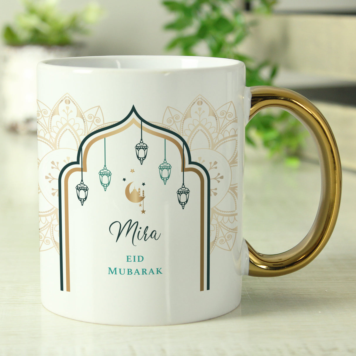 Personalised Eid and Ramadan Gold Handled Mug: 4 - Mugs By Gift Moments