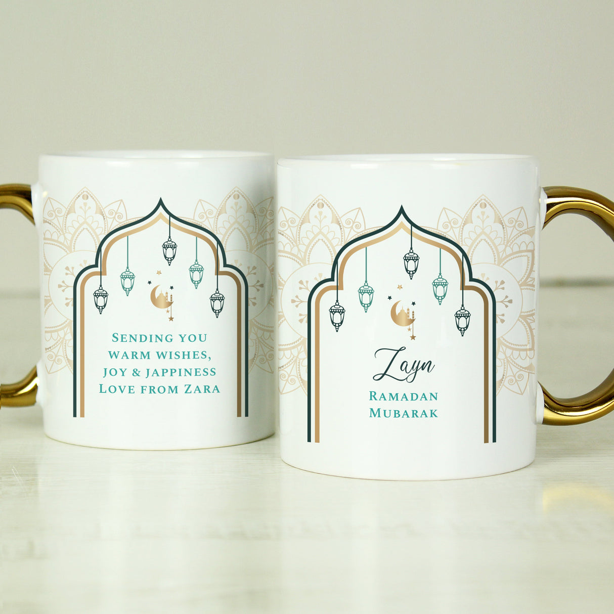 Personalised Eid and Ramadan Gold Handled Mug: 8 - Mugs By Gift Moments