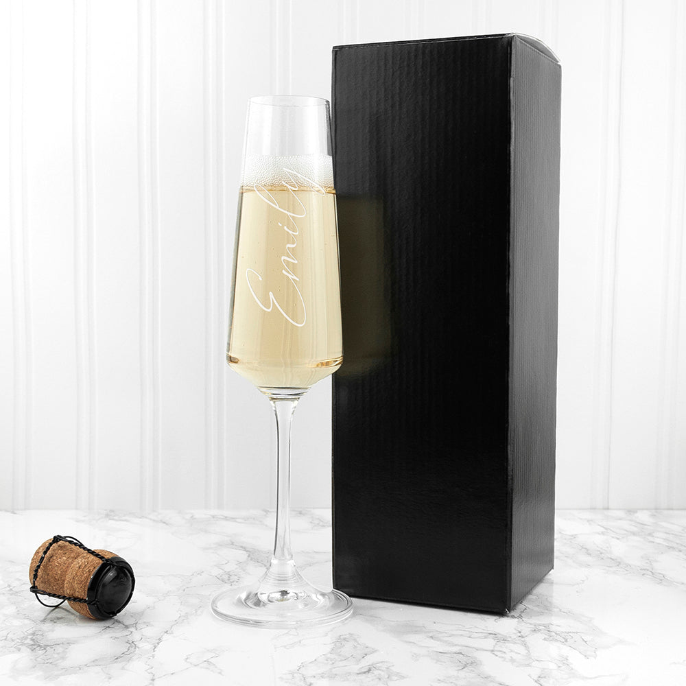 Personalised Elegance Champagne Flute: 1 - Champagne Flutes By Gift Moments