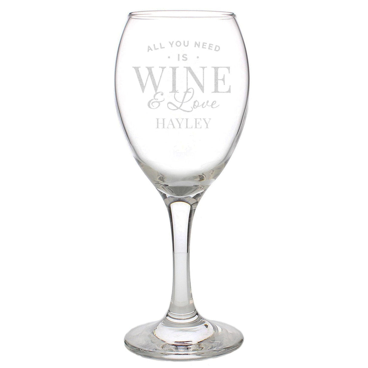 Personalised Elegant Wine Glass: 3 - Wine Glasses By Gift Moments