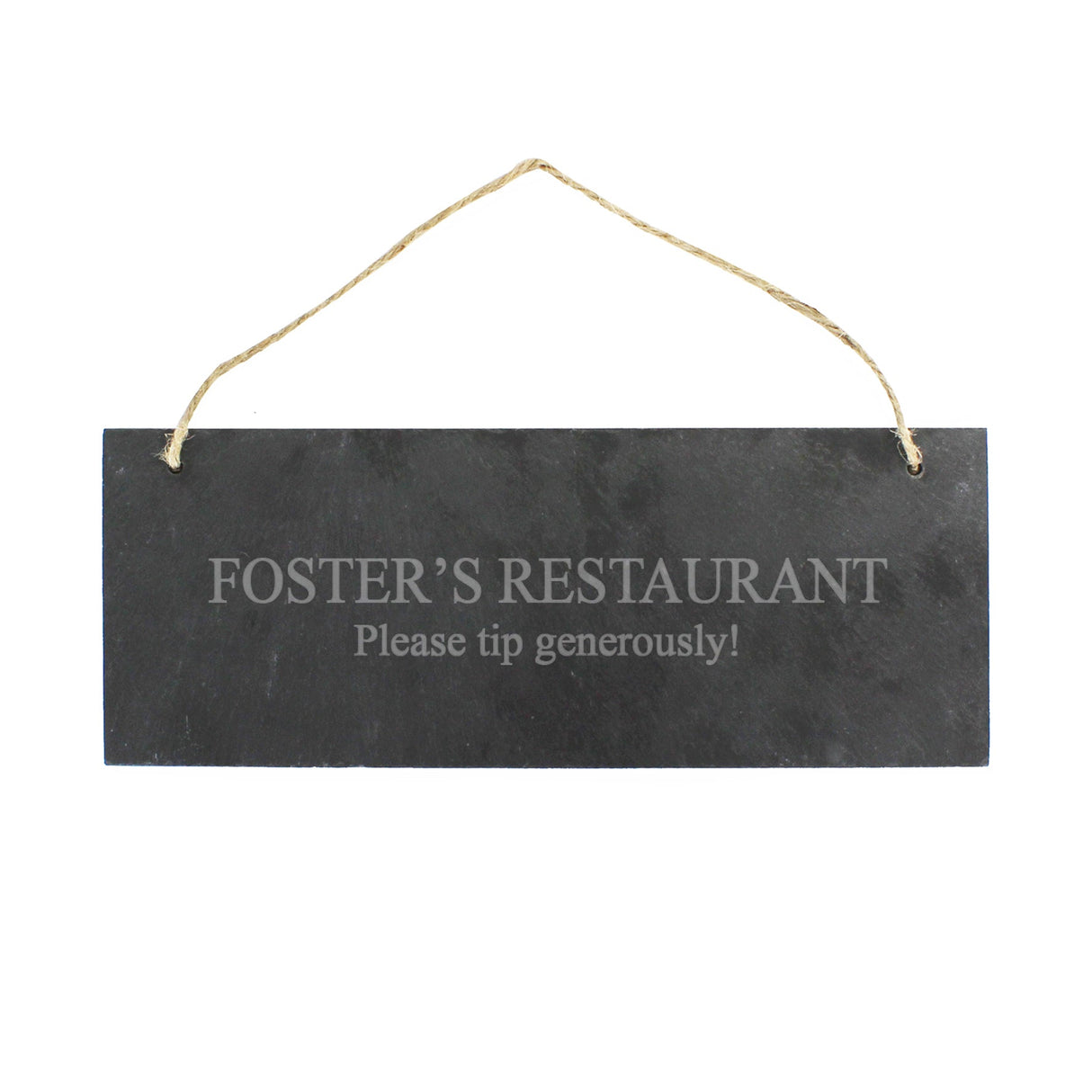 Personalised Engraved Hanging Slate Plaque: 2 - Signs & Plaques By Gift Moments