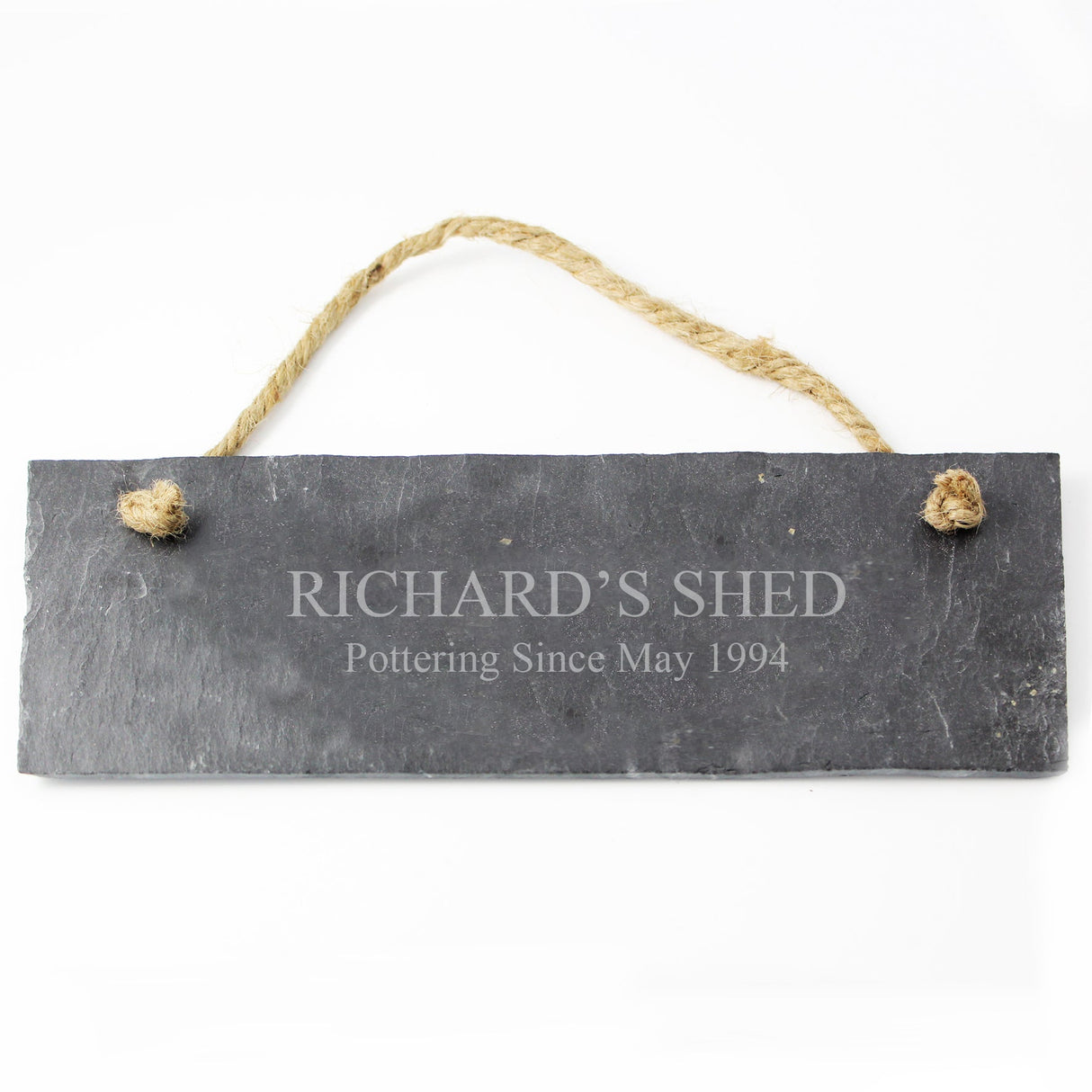 Personalised Engraved Hanging Slate Plaque: 3 - Signs & Plaques By Gift Moments