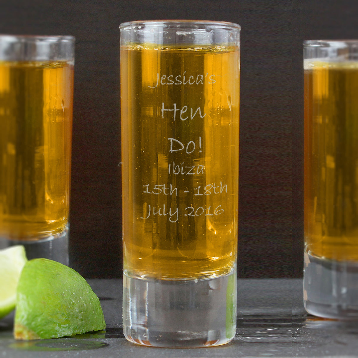 Personalised Engraved Shot Glass: 2 - Shot Glasses By Gift Moments