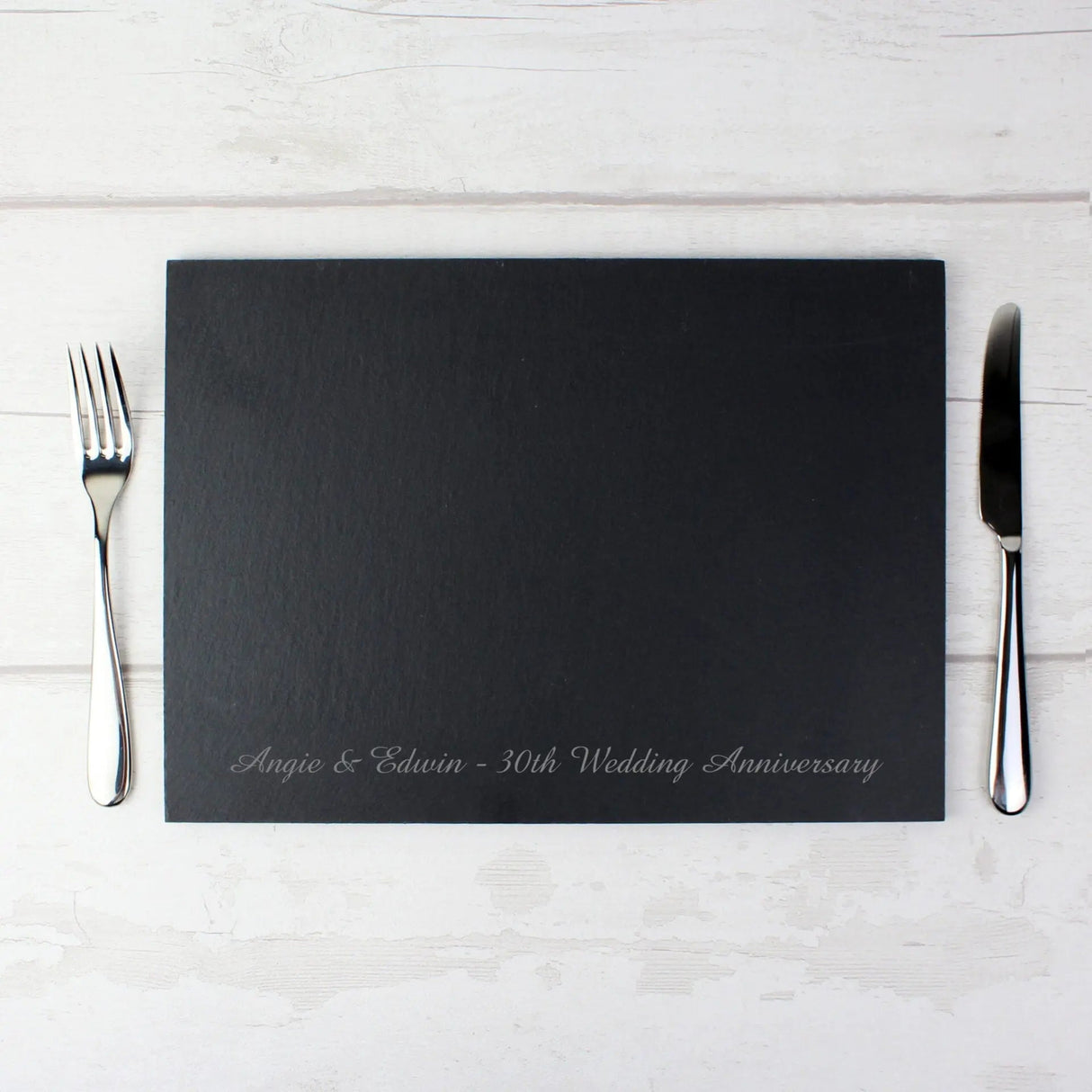 Personalised Engraved Slate Placemat: 1 - Placemats By Gift Moments