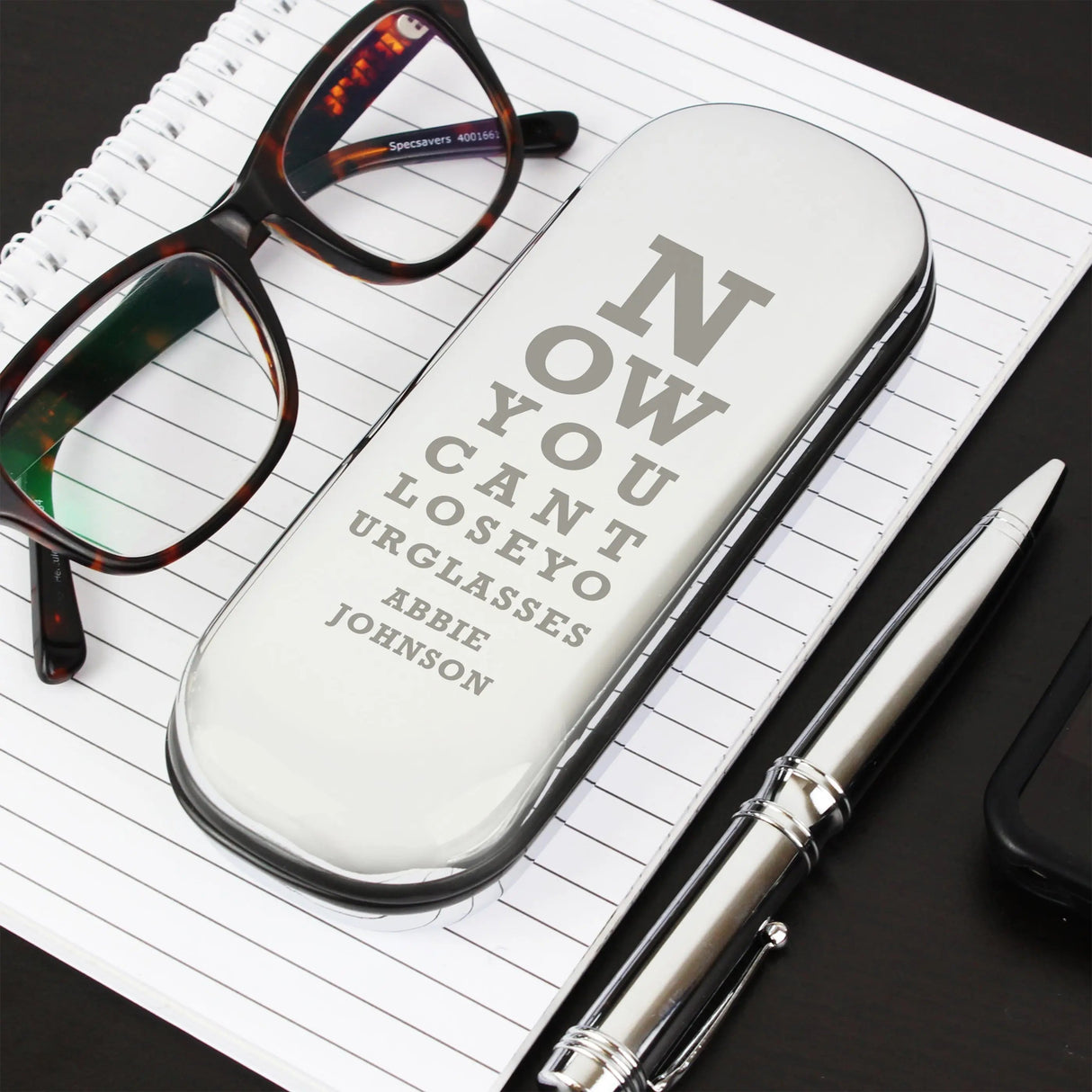 Personalised Eye Exam Glasses Case: 5 - Glasses Cases By Gift Moments