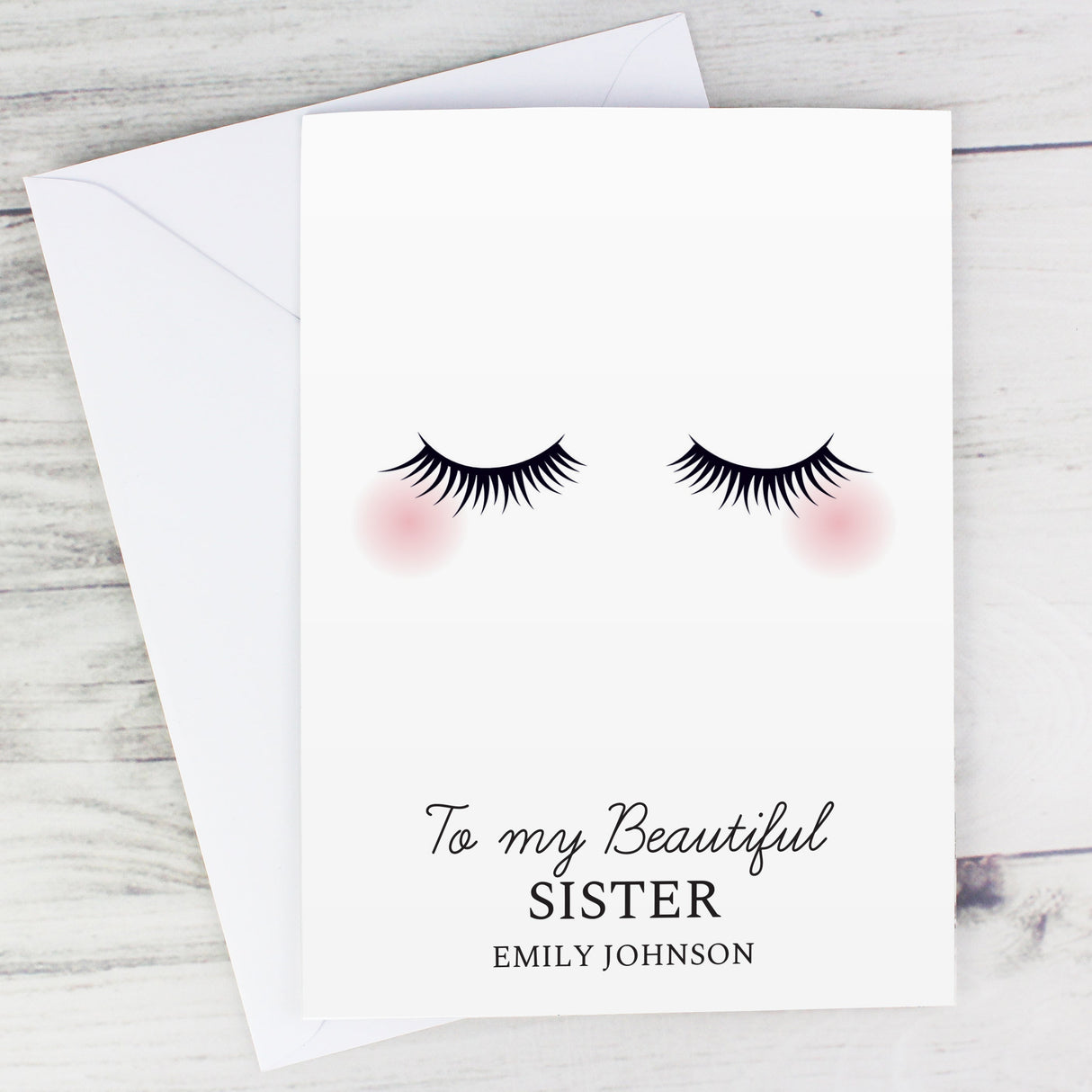 Personalised Eyelashes Card: 6 - Greeting Cards By Gift Moments