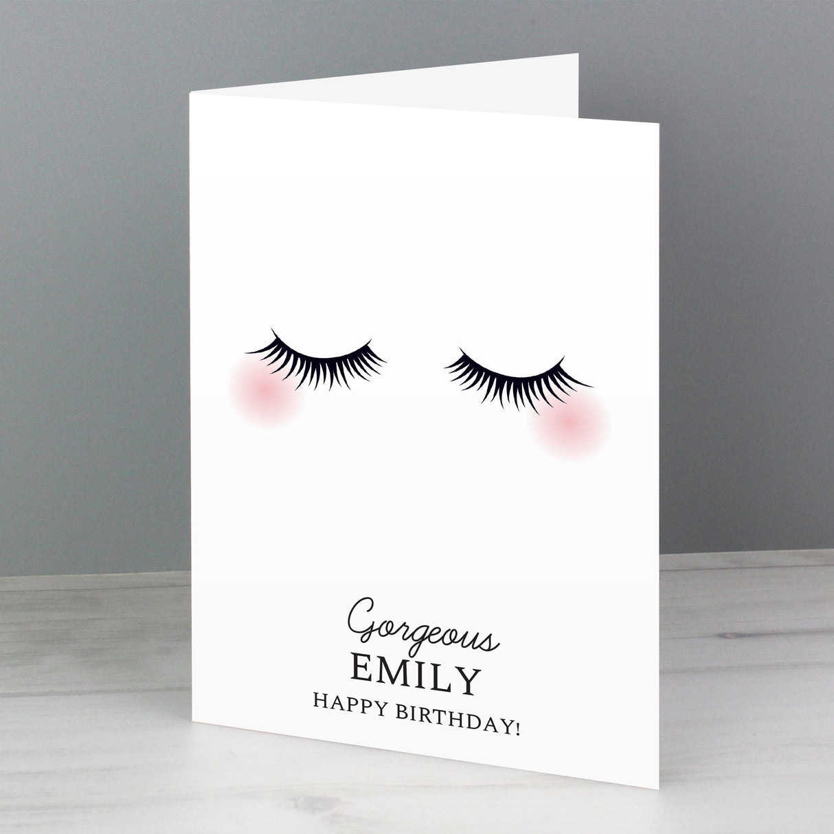 Personalised Eyelashes Card: 5 - Greeting Cards By Gift Moments
