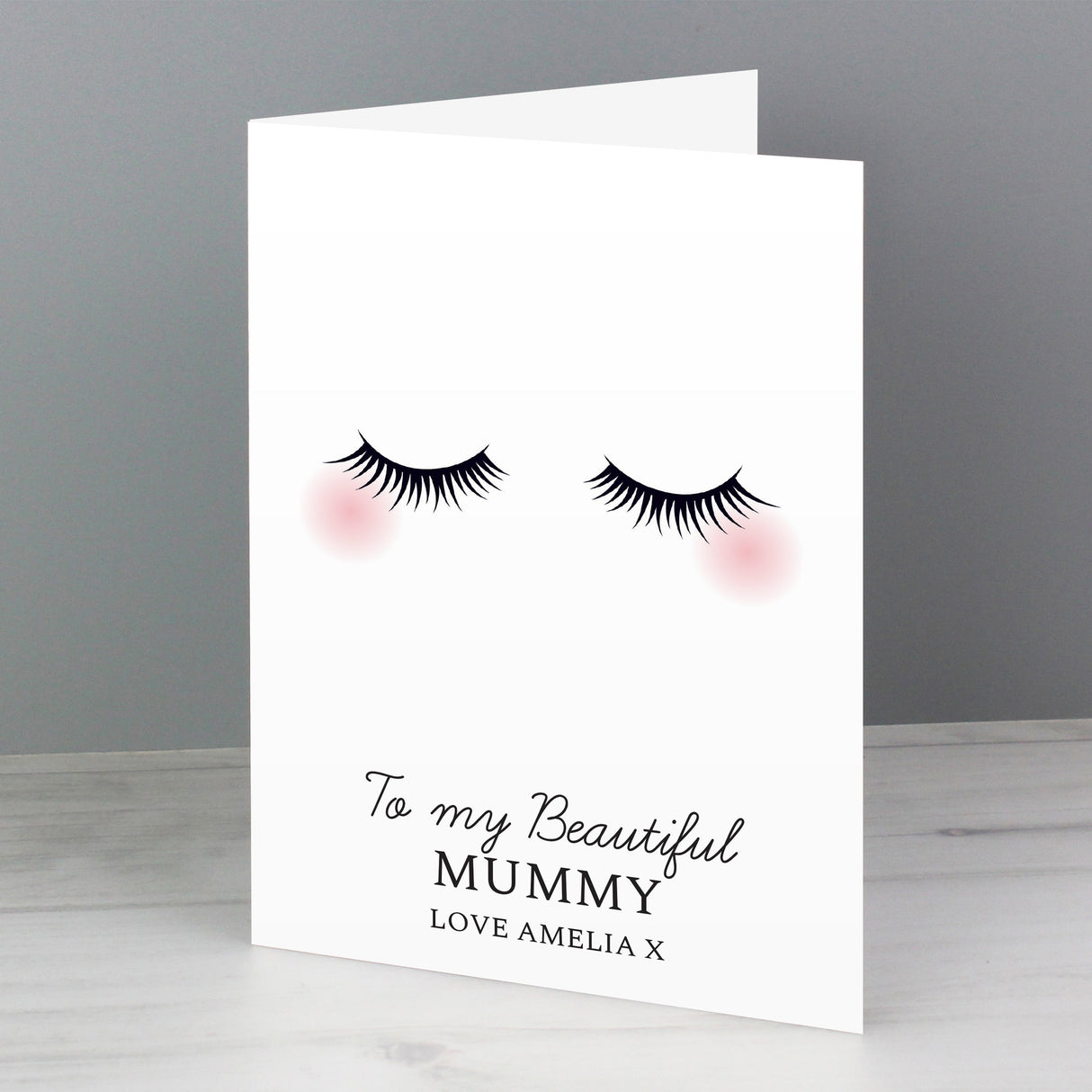 Personalised Eyelashes Card: 2 - Greeting Cards By Gift Moments
