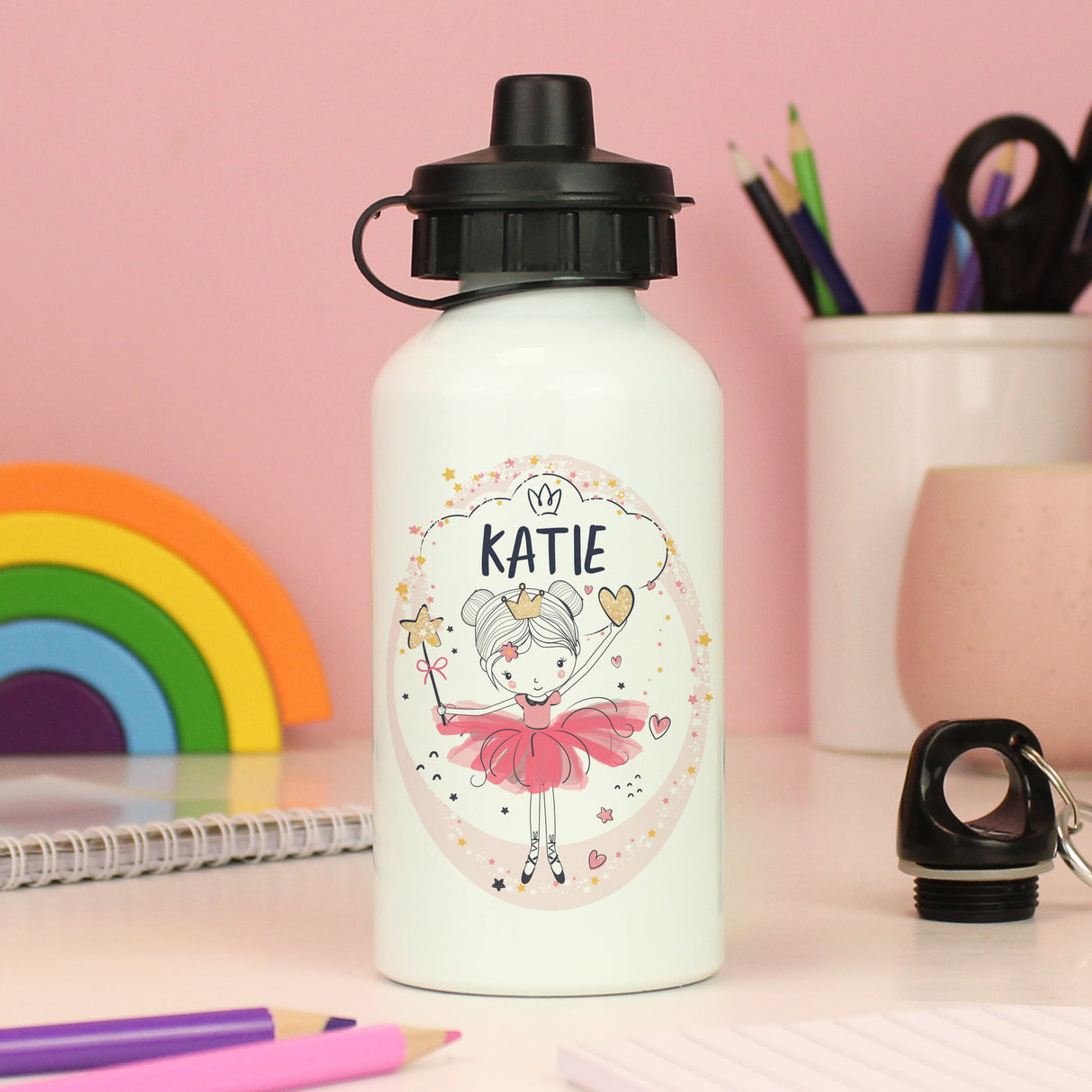 Personalised Fairy Drinks Bottle: 4 - Kids Bottles By Gift Moments