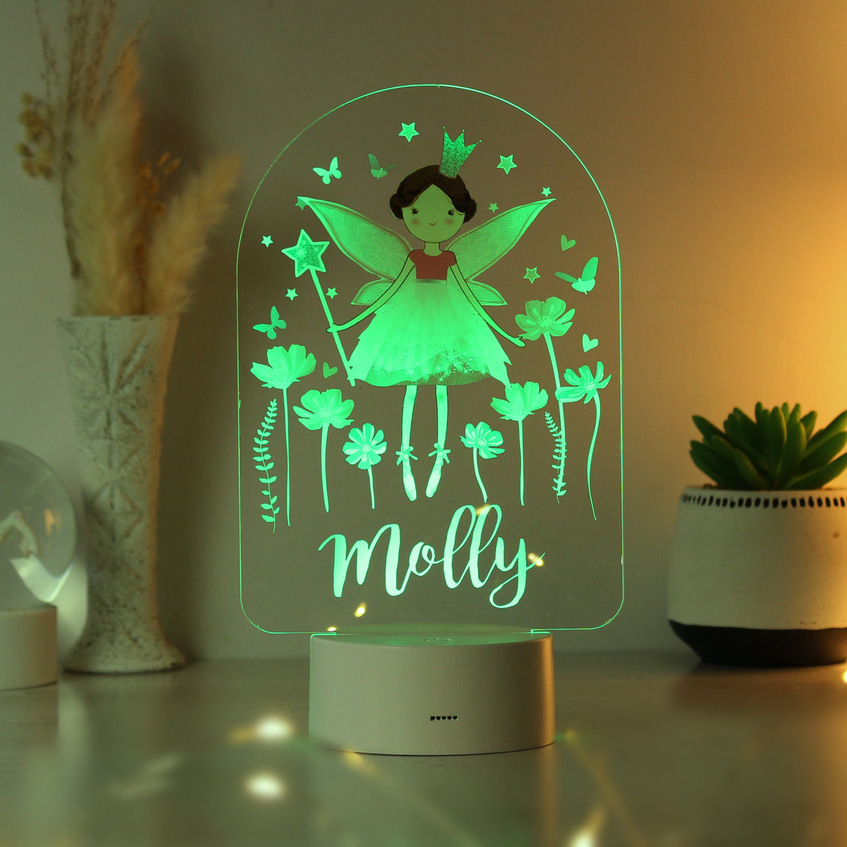 Personalised Fairy LED Colour Changing Night Light: 8 - LED Lighting By Gift Moments