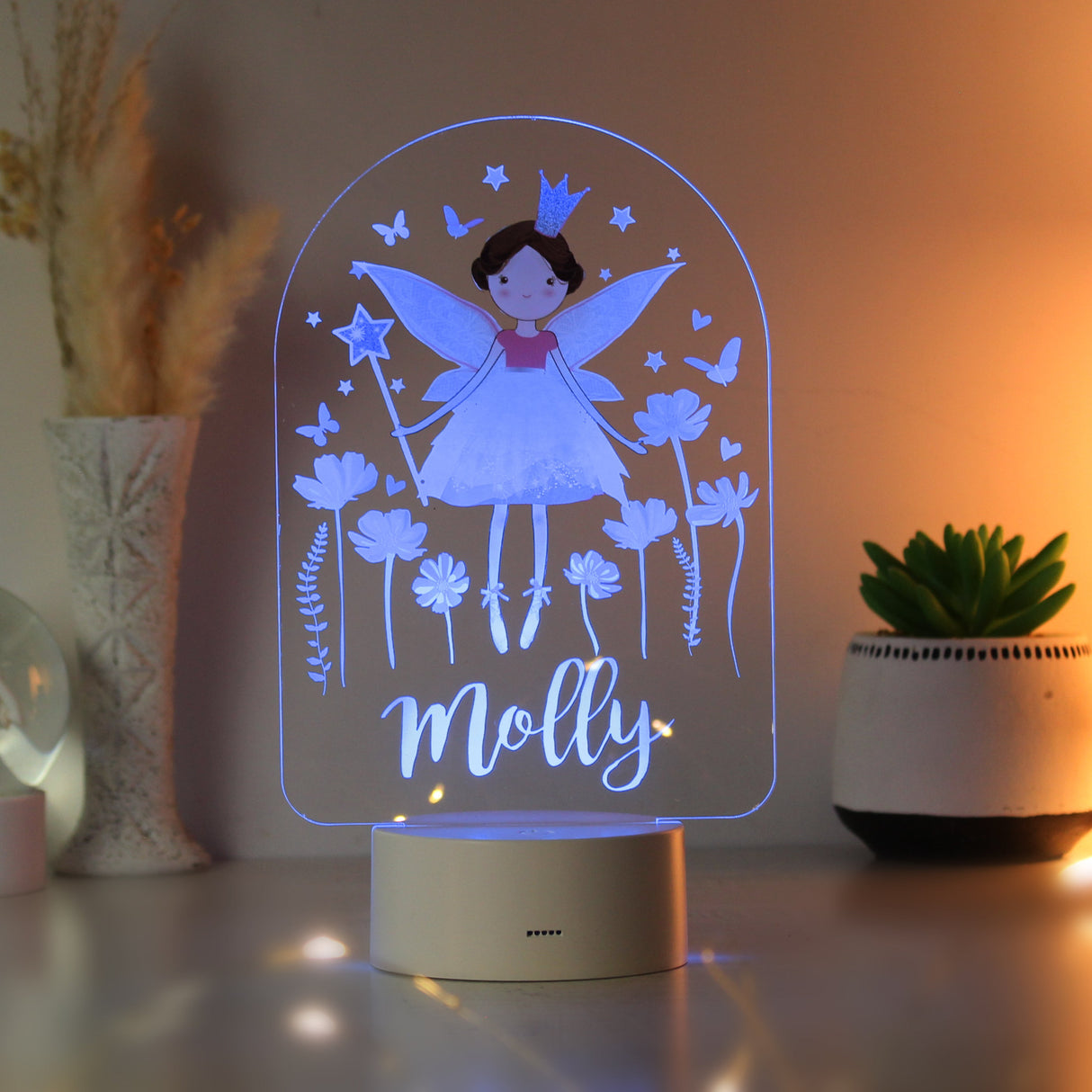 Personalised Fairy LED Colour Changing Night Light: 9 - LED Lighting By Gift Moments