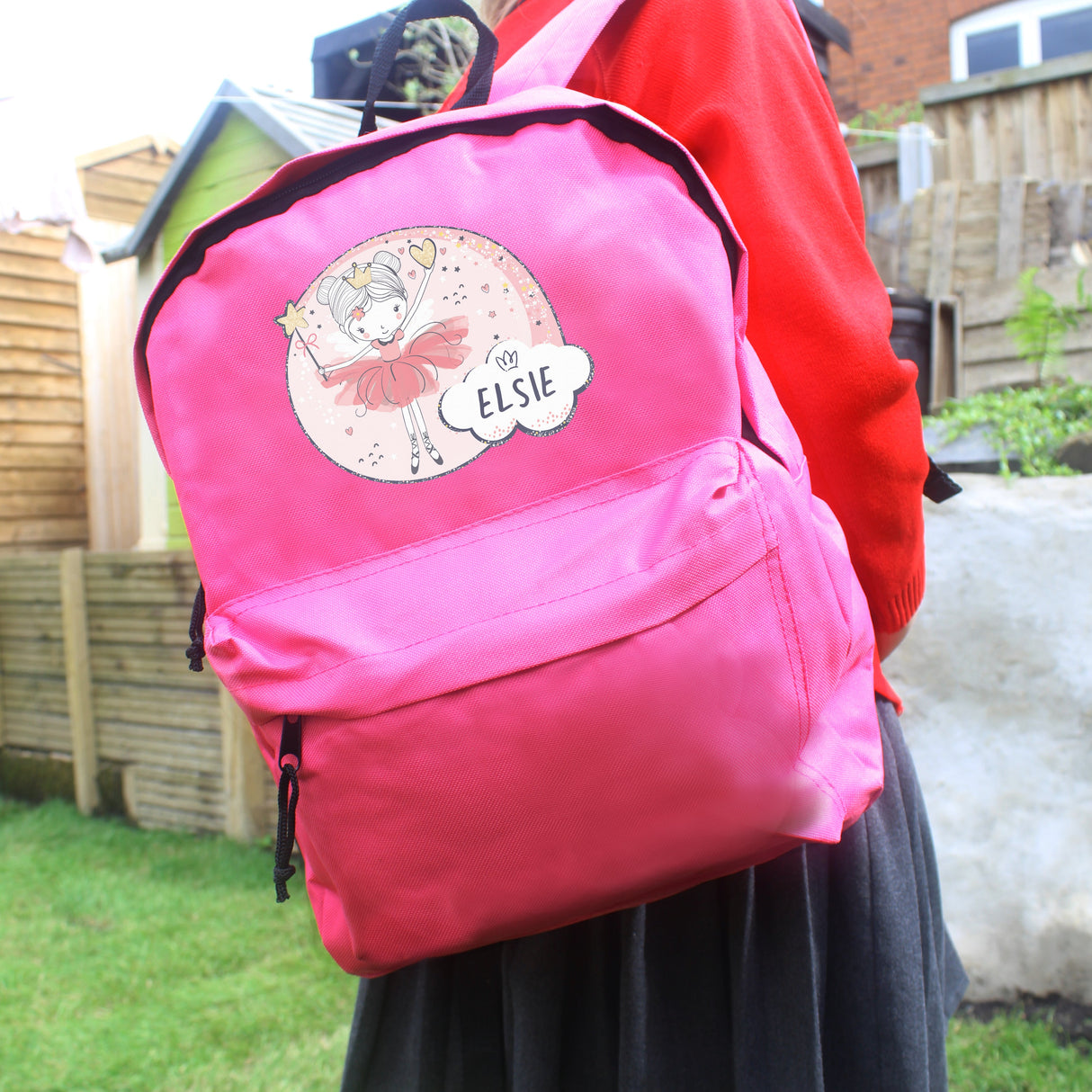 Personalised Fairy Pink Backpack - Shop Kids Bags At Gift Moments - 3
