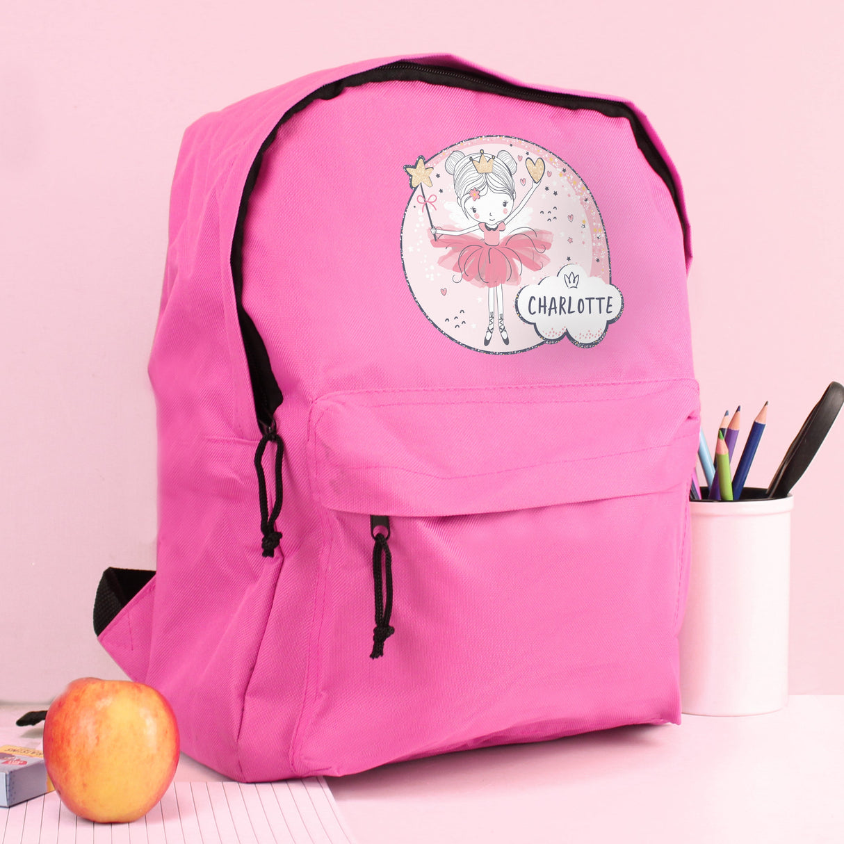 Personalised Fairy Pink Backpack - Shop Kids Bags At Gift Moments - 4