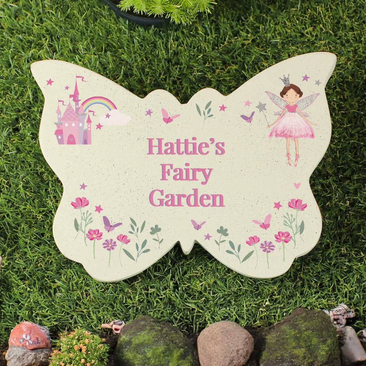 Personalised Fairy Princess Garden Butterfly Ornament: 3 - Garden Ornaments By Gift Moments