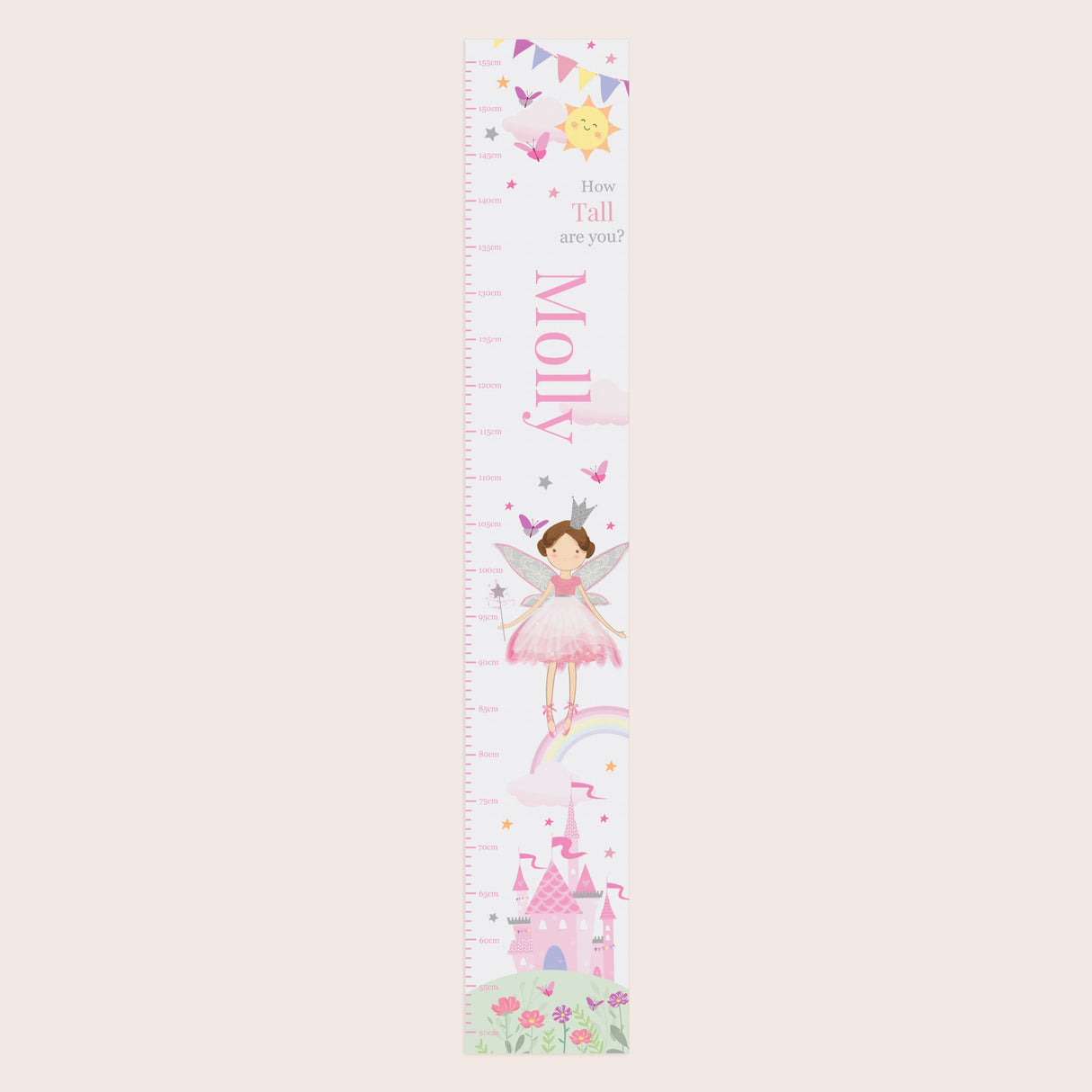 Personalised Fairy Princess Height Chart: 3 - Height Charts By Gift Moments