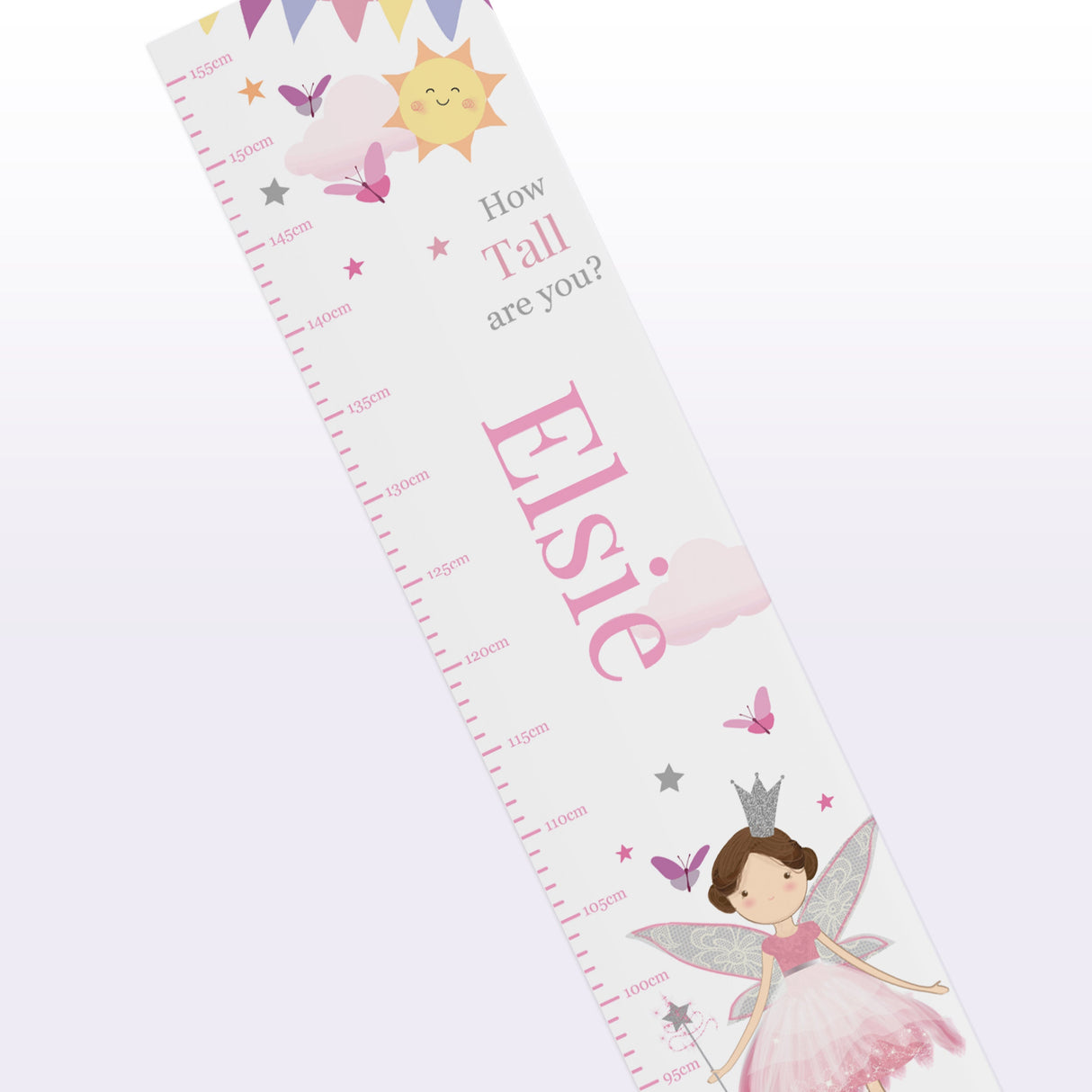 Personalised Fairy Princess Height Chart: 2 - Height Charts By Gift Moments