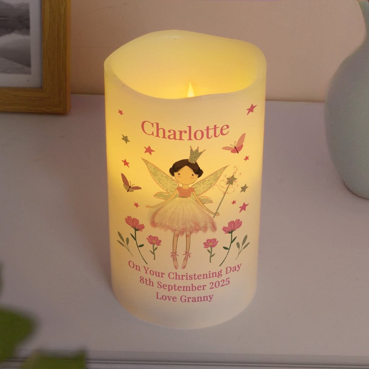 Personalised Fairy Princess Night Light LED Candle: 2 - LED Lighting By Gift Moments