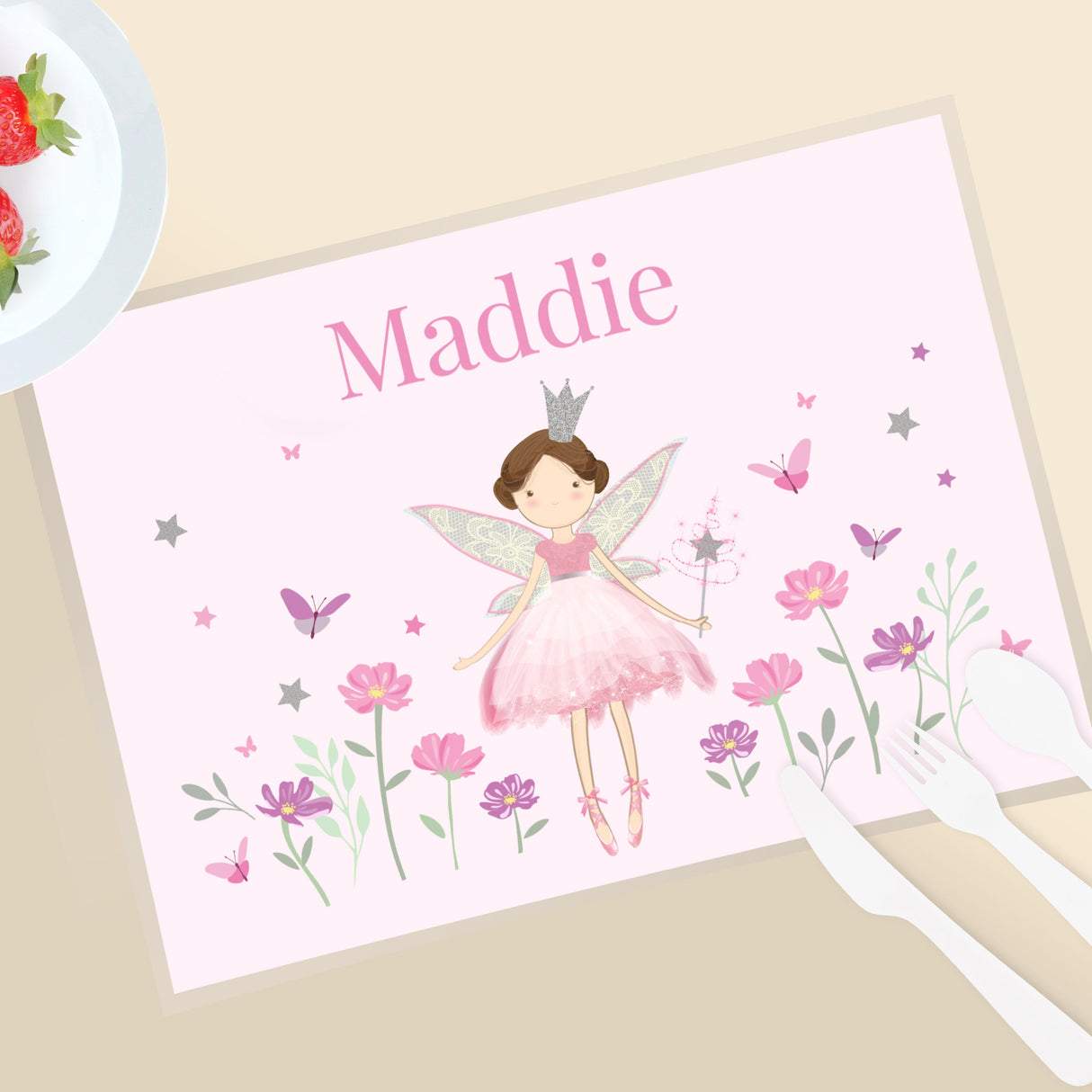 Personalised Fairy Princess Placemat: 2 - Placemats By Gift Moments