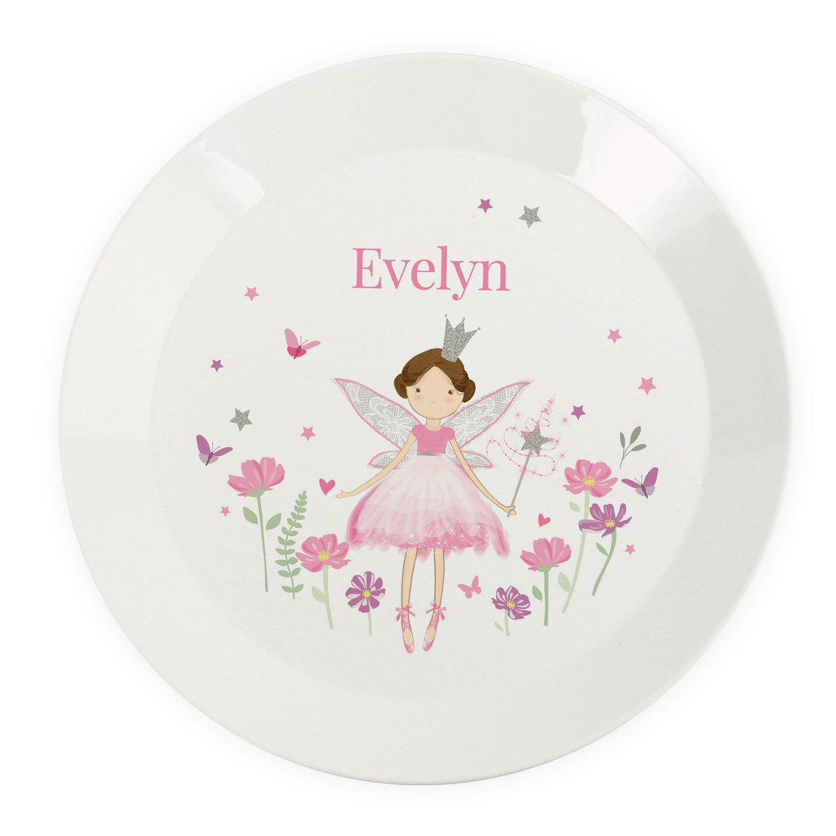 Personalised Fairy Princess Plate: 4 - Plates By Gift Moments