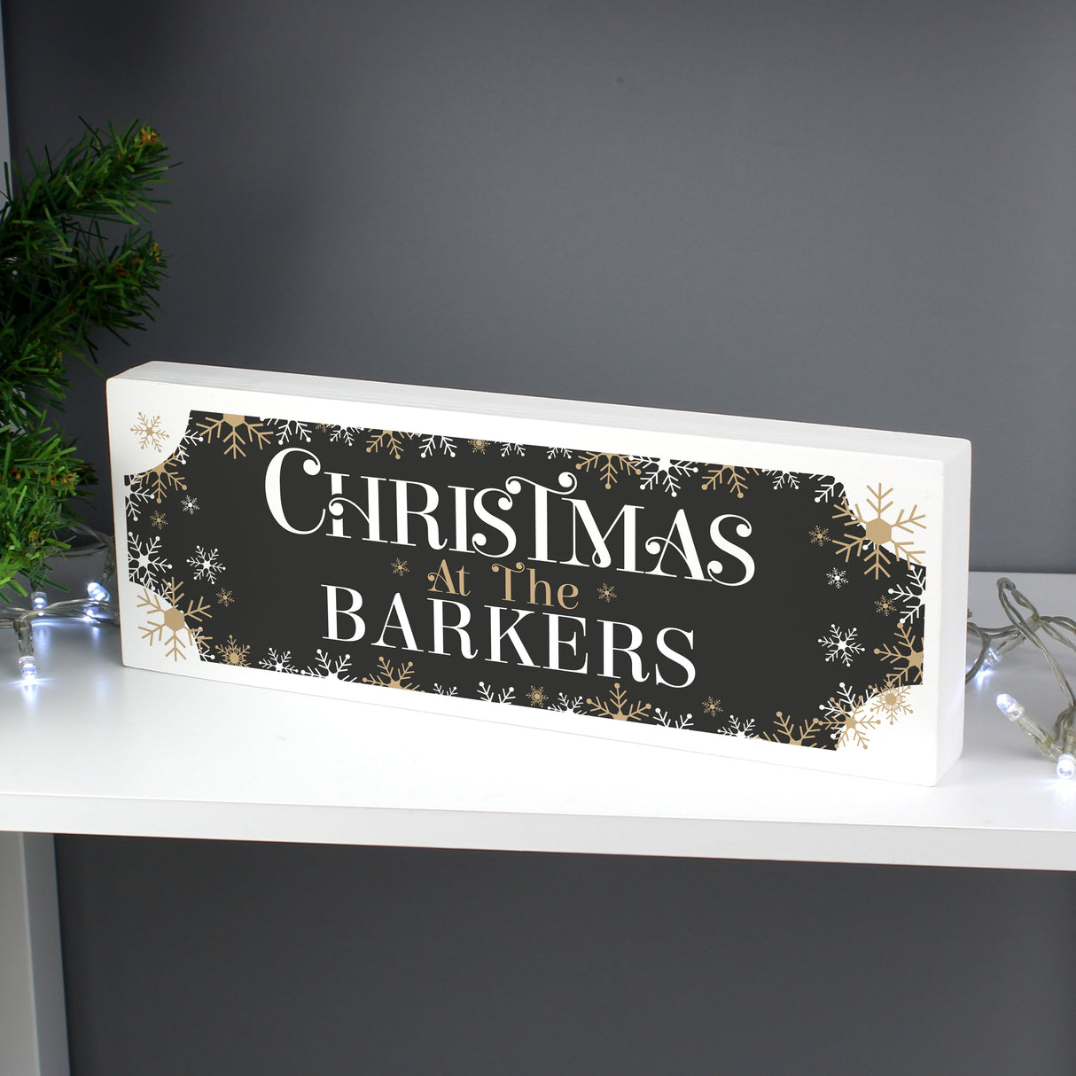 Personalised Family Christmas Wooden Mantel Ornament - Shop Christmas Decorations At Gift Moments - 3