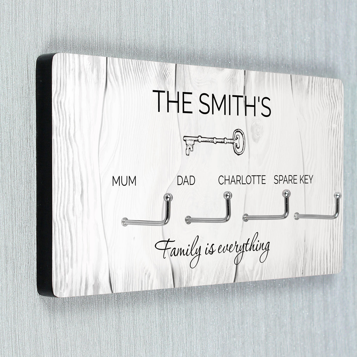 Personalised Family House Key Hooks: 2 - Signs & Plaques By Gift Moments