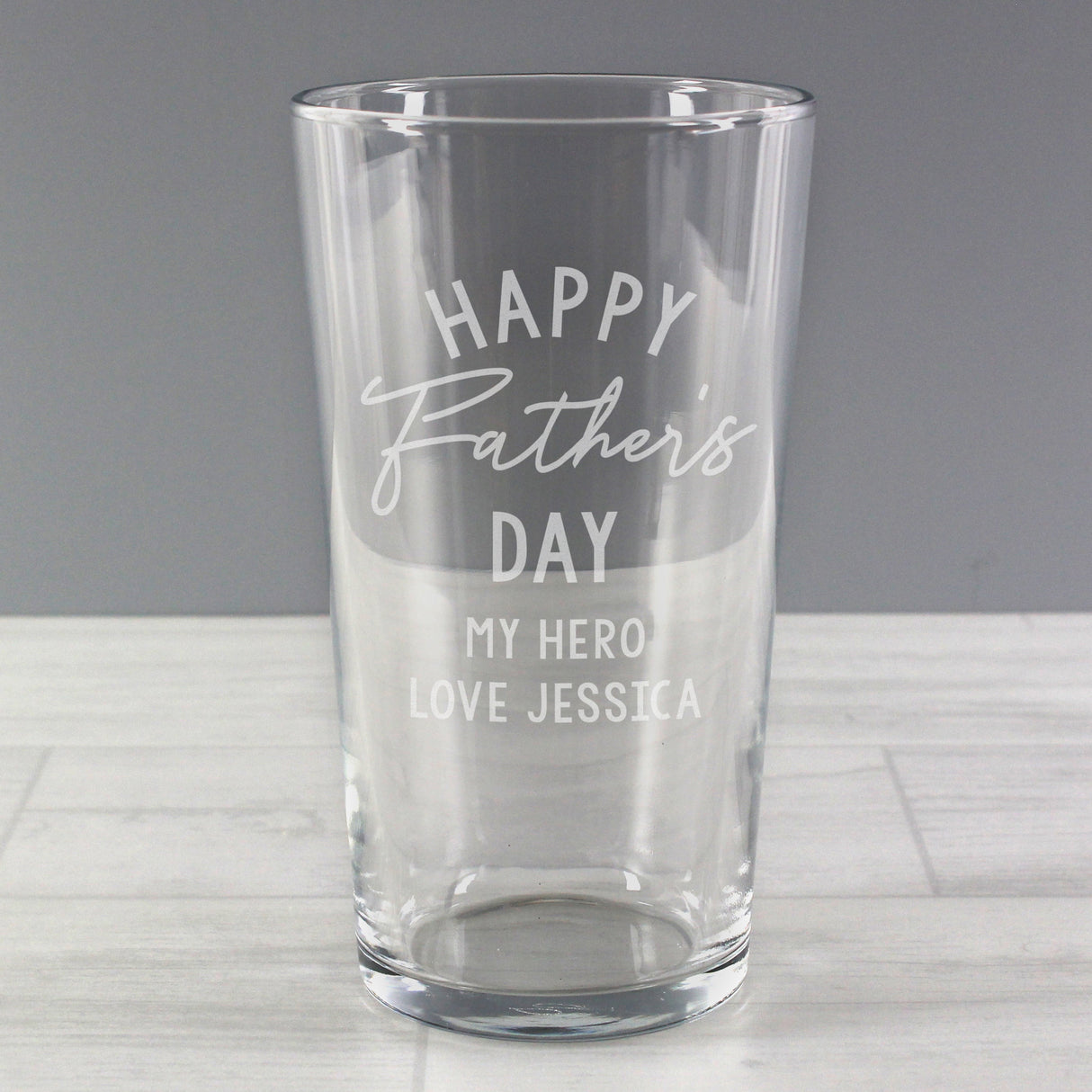 Personalised Father’s Day Pint Glass: 3 - Beer Glasses By Gift Moments