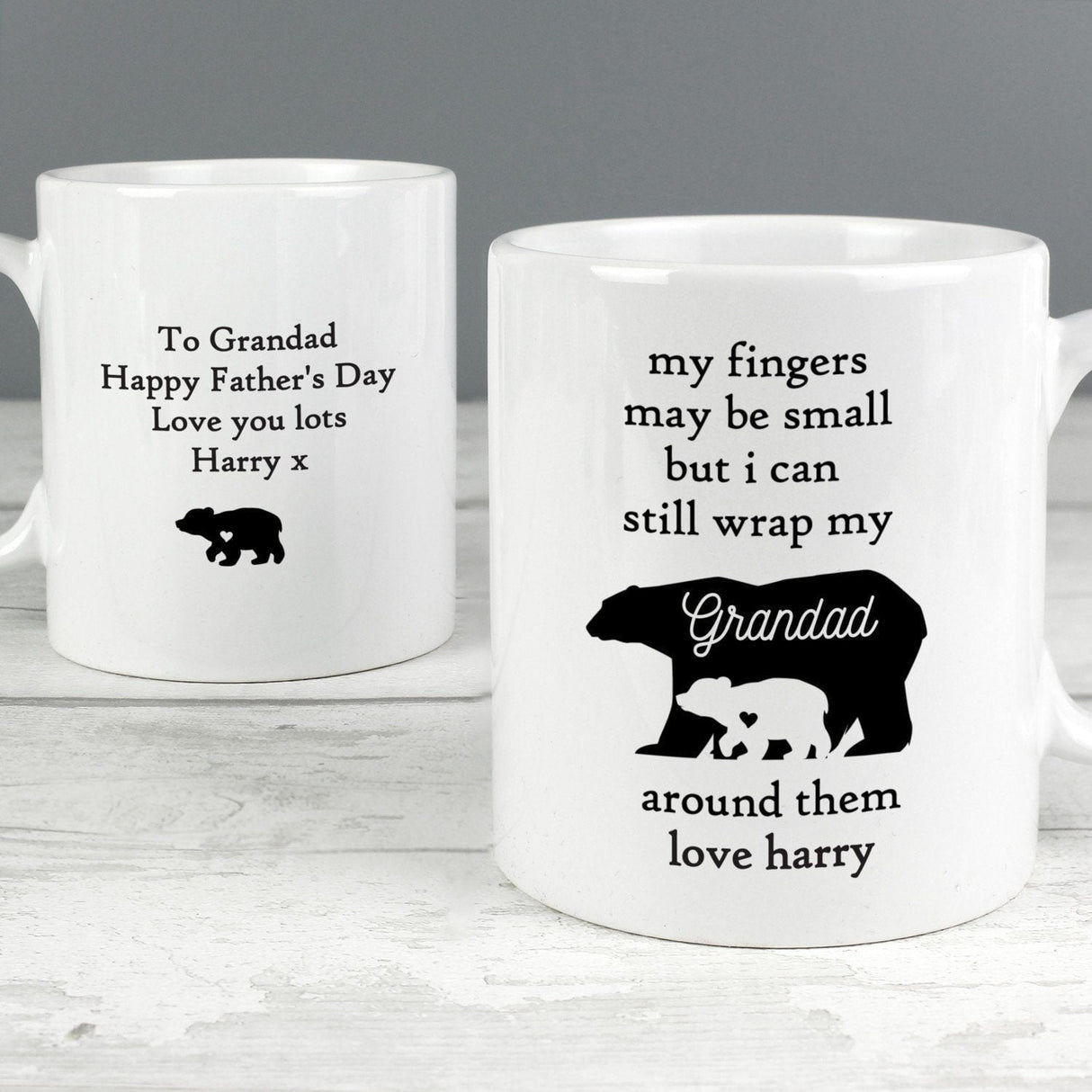 Personalised My Fingers May Be Small Bears Mug: 1 - Mugs By Gift Moments