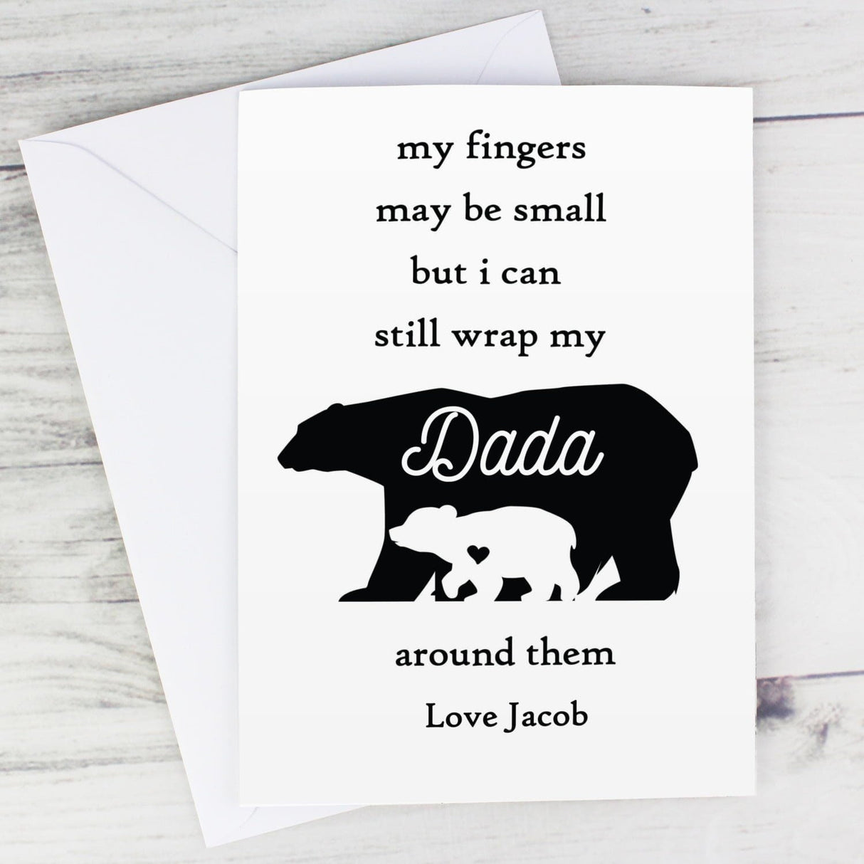 Personalised Fingers may be small Card: 1 - Greeting Cards By Gift Moments