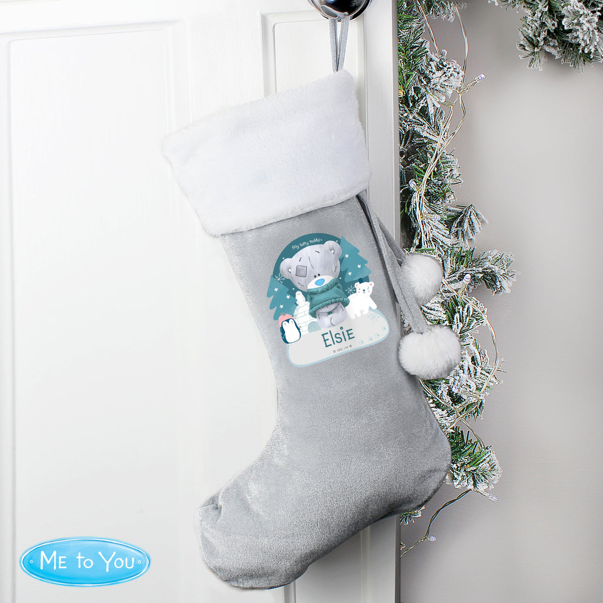 Personalised First Christmas Tiny Tatty Teddy Stocking: 1 - Christmas Stockings By Gift Moments