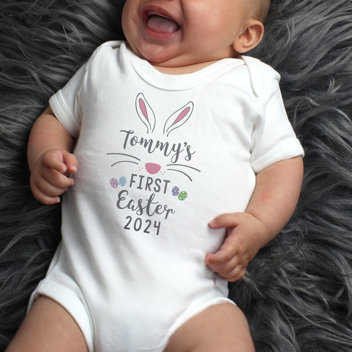 Personalised My First Easter Baby Vest: 1 - Baby Clothing By Gift Moments
