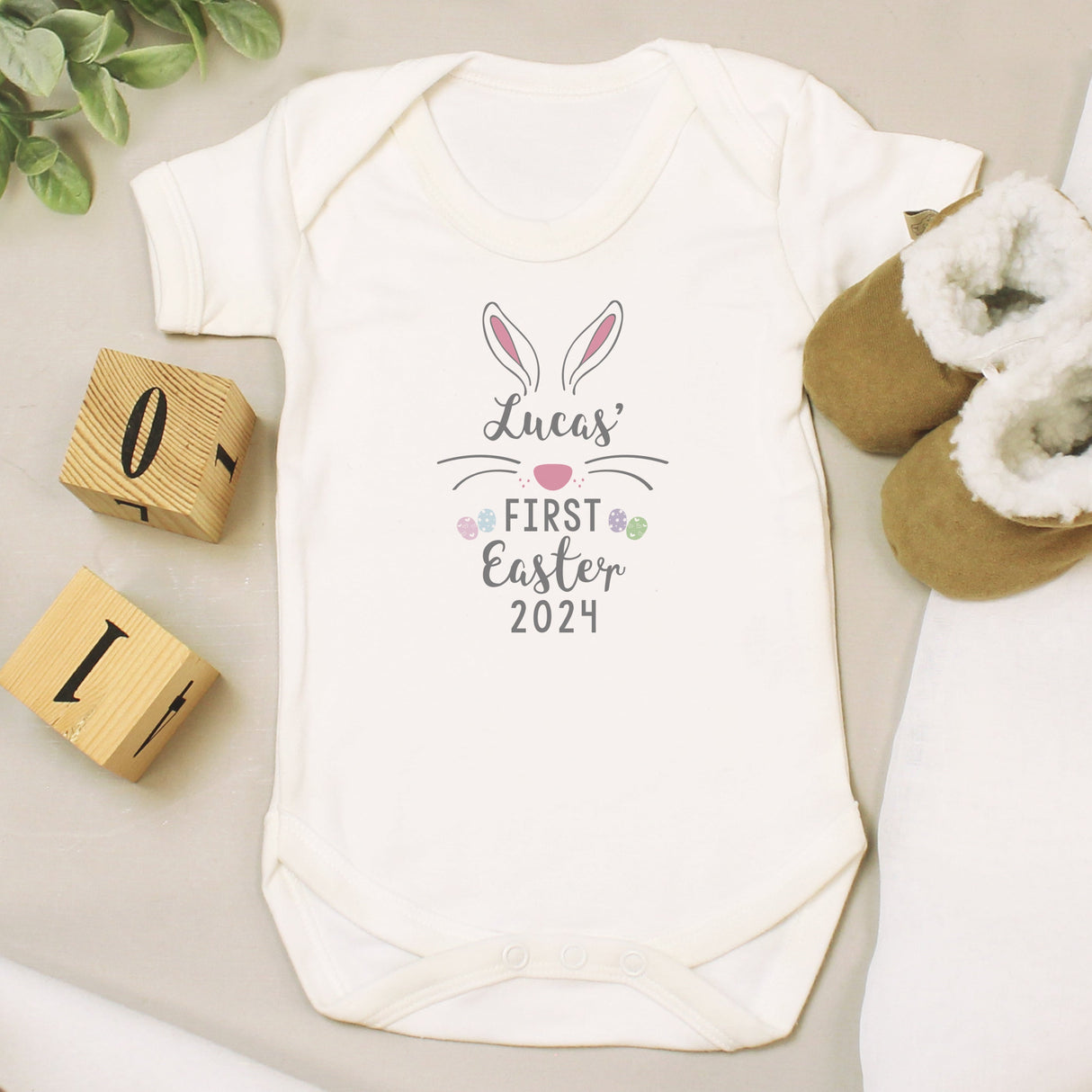 Personalised My First Easter Baby Vest: 4 - Baby Clothing By Gift Moments