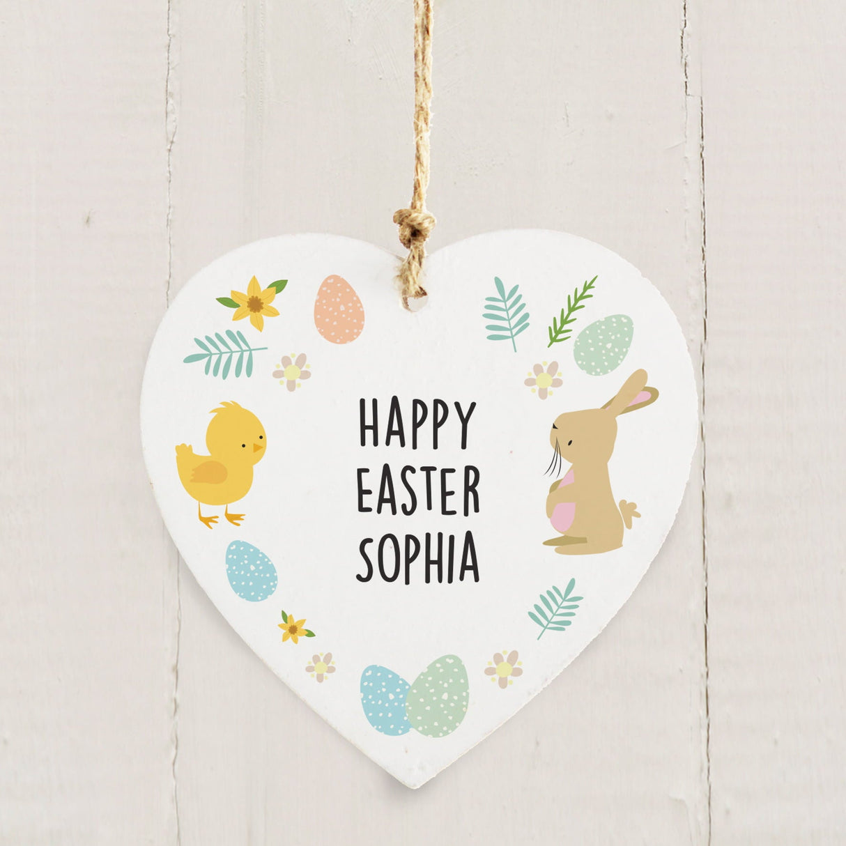 Personalised First Easter Heart Tree Decoration: 2 - Decorations By Gift Moments