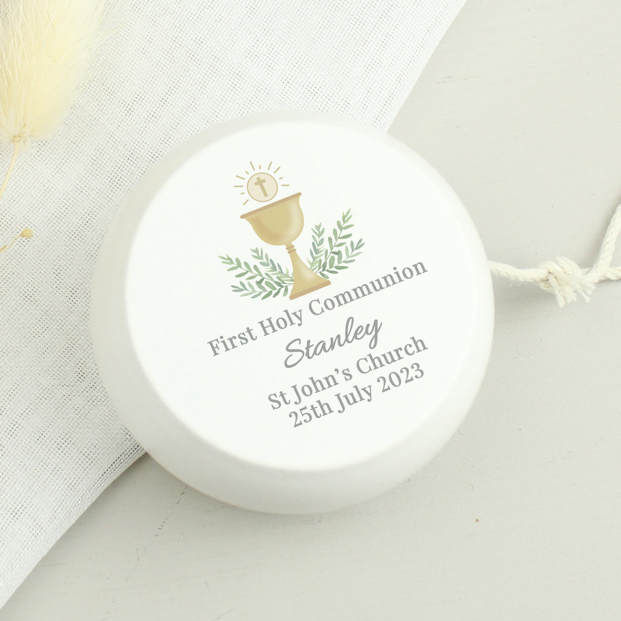 Personalised First Holy Communion Wooden Yoyo: 4 - Toys By Gift Moments