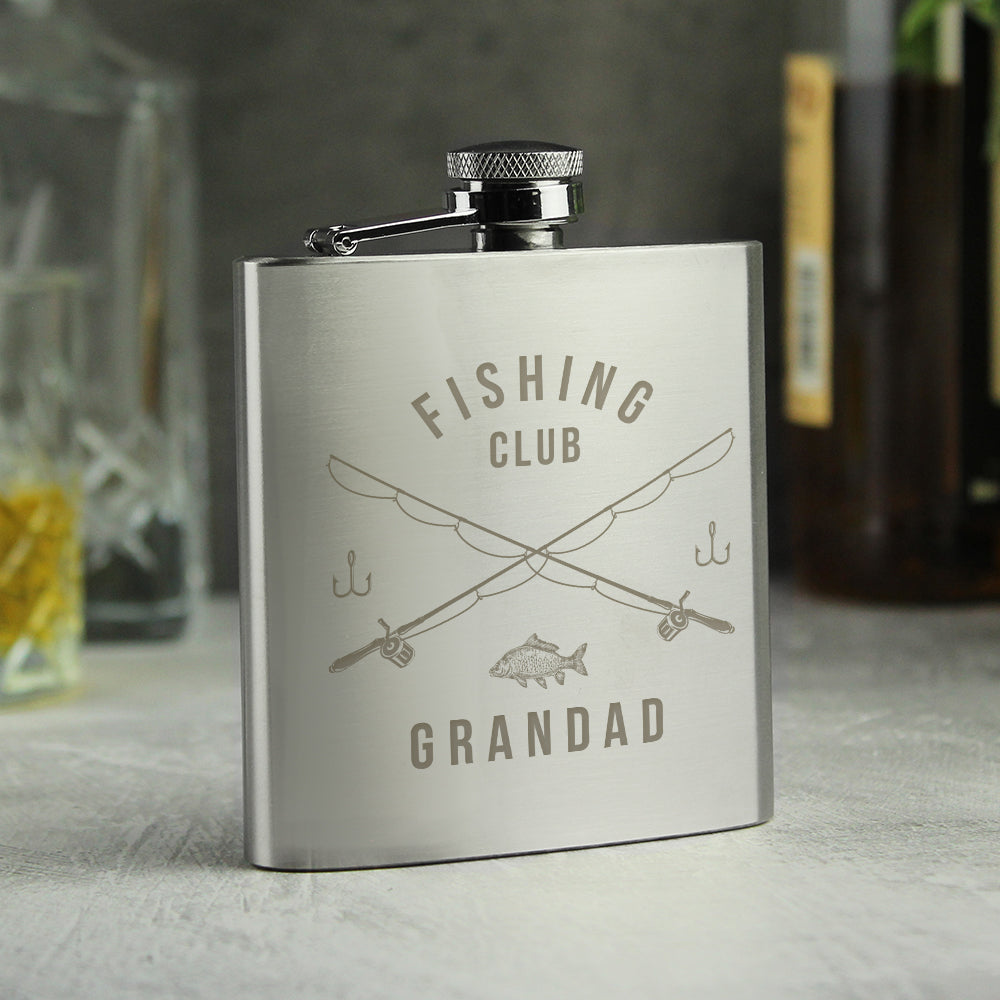 Personalised Fishing Hip Flask: 3 - Hip Flasks By Gift Moments