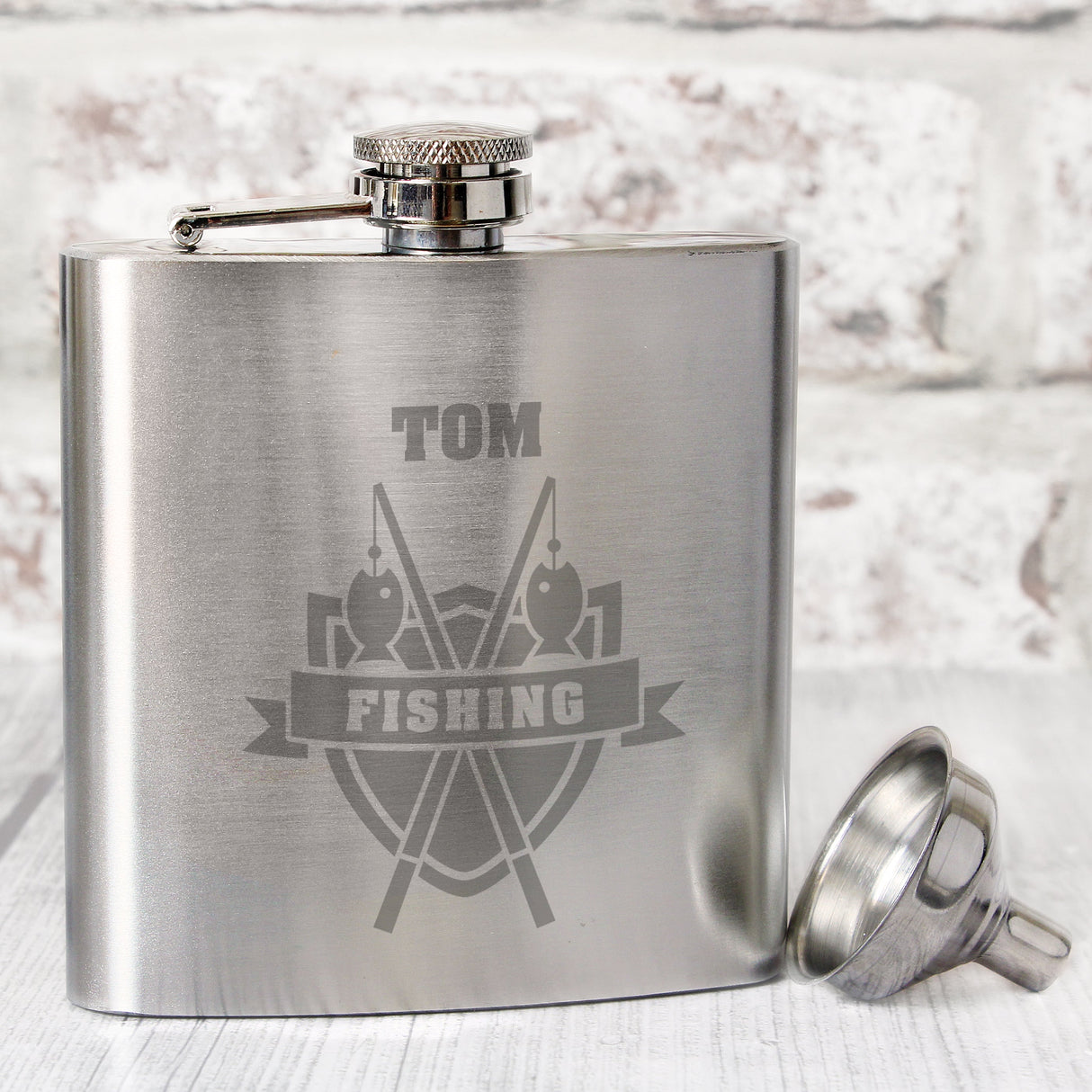 Personalised Fishing Hip Flask: 1 - Hip Flasks By Gift Moments