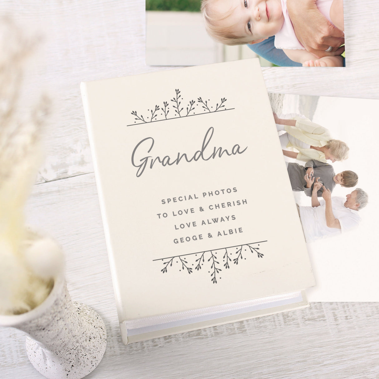Personalised Floral 6x4 Photo Album with Sleeves: 2 - Photo Albums By Gift Moments