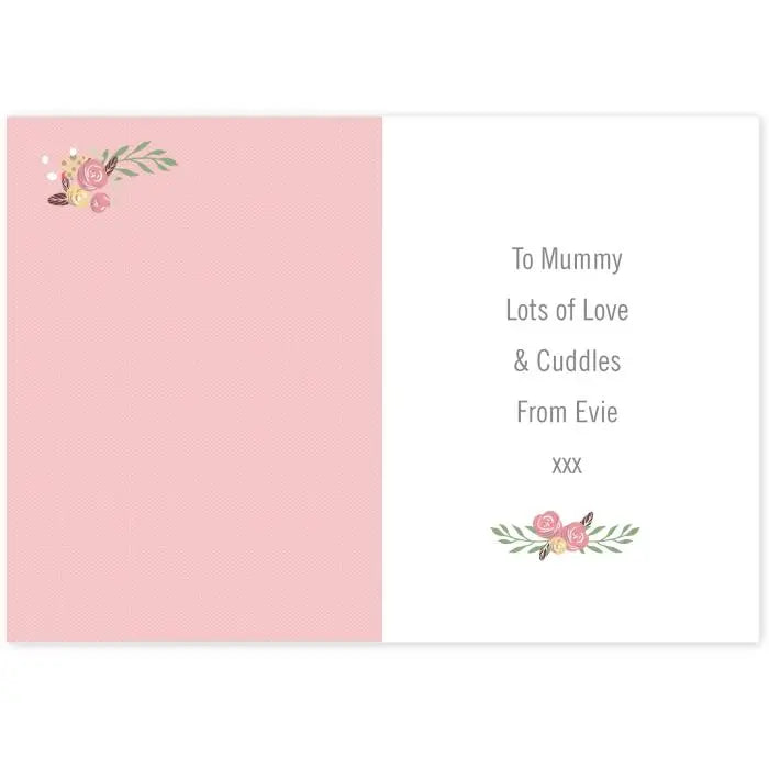 Personalised Floral Bouquet Mother’s Day Card: 3 - Greeting Cards By Gift Moments