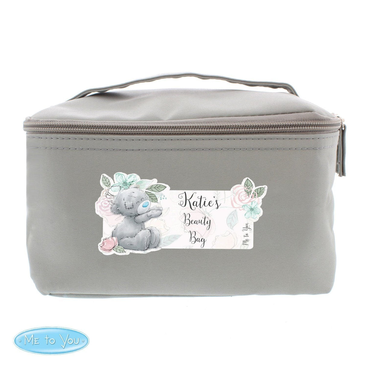 Personalised Me to You Floral Grey Toiletry Bag: 4 - Bags