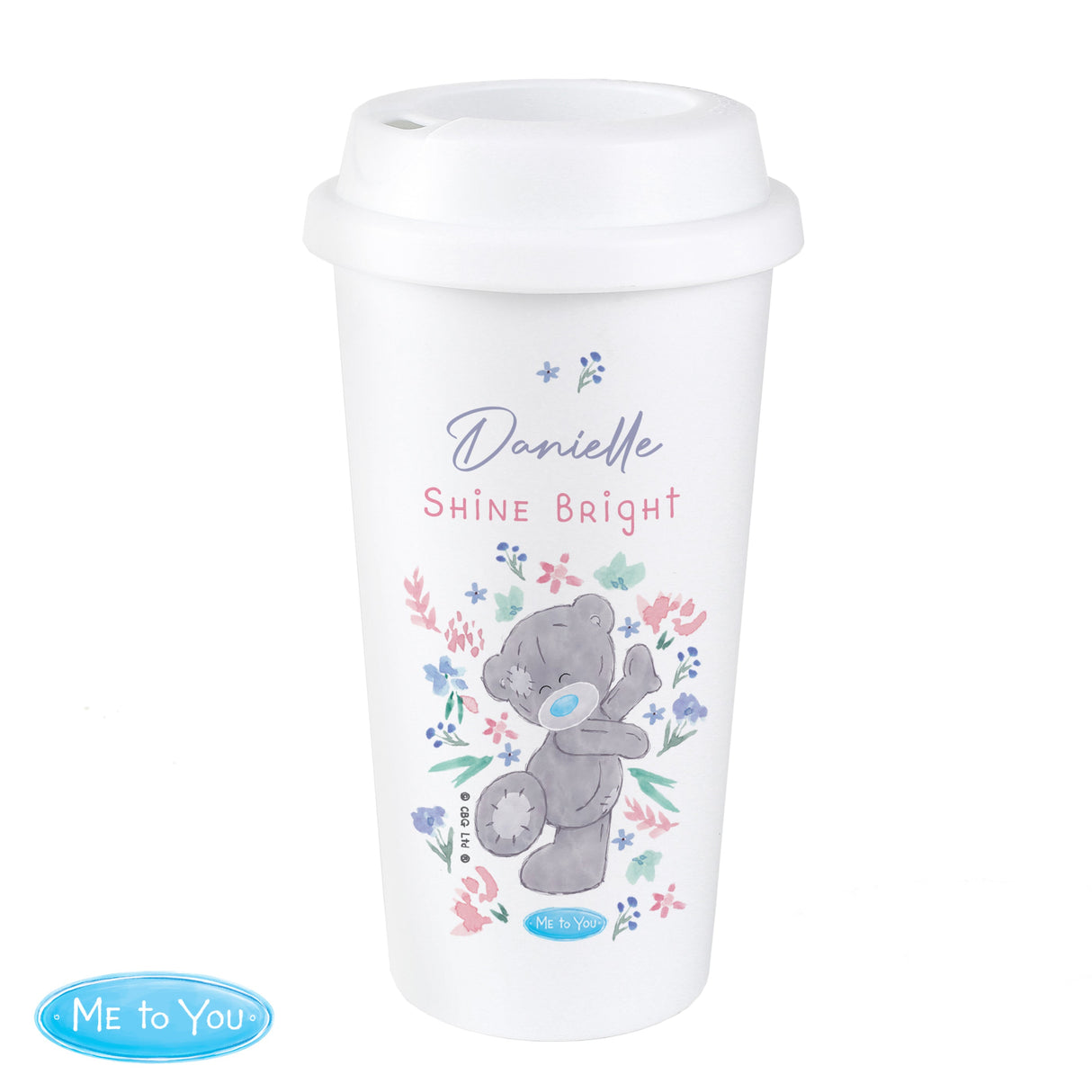 Personalised Me To You Floral Insulated Reusable Eco Travel Cup: 5 - Travel Mugs
