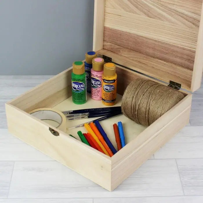 Personalised Floral Large Wooden Keepsake Box - Shop Keepsake Boxes At Gift Moments - 6