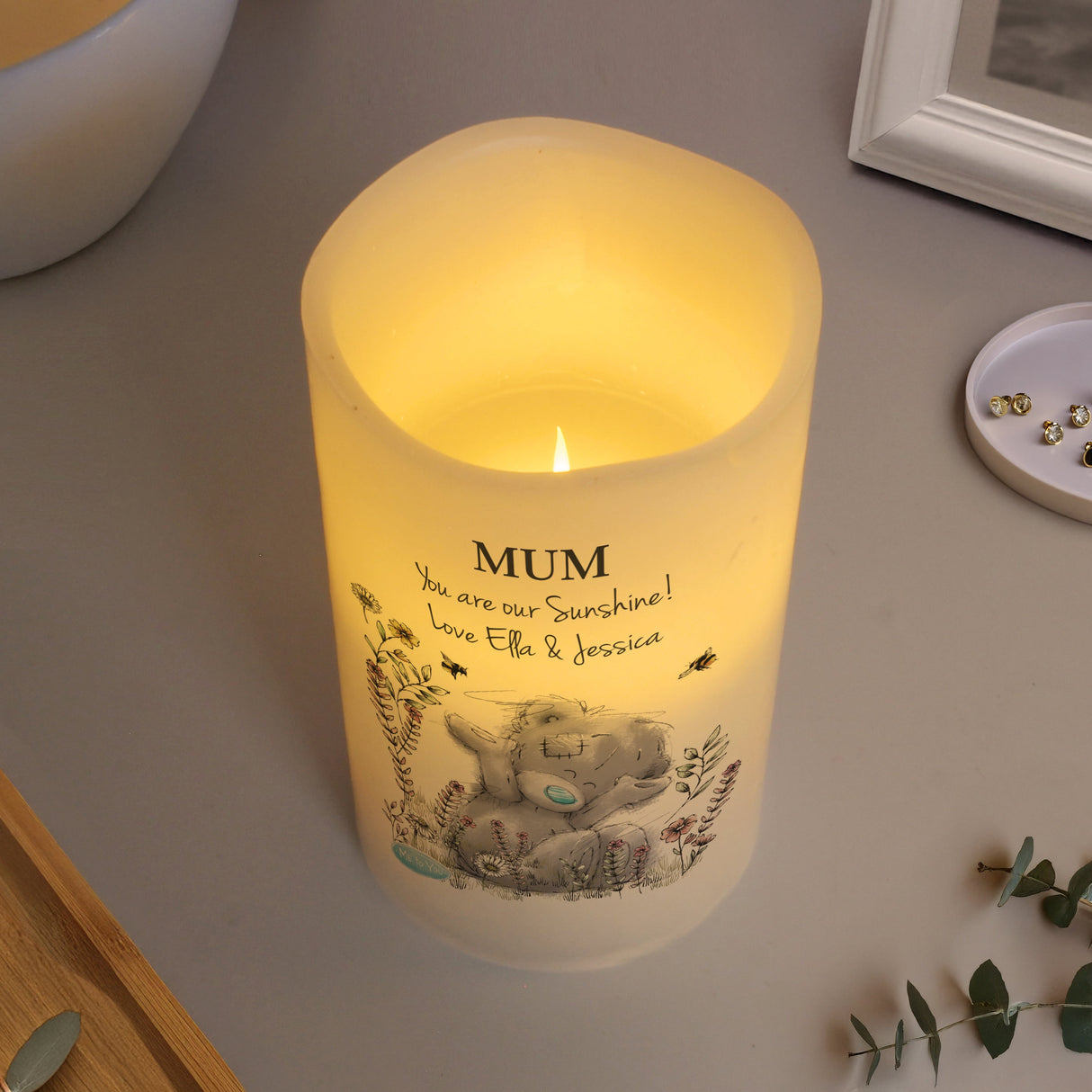 Personalised Me to You Floral LED Candle: 6 - LED Lighting