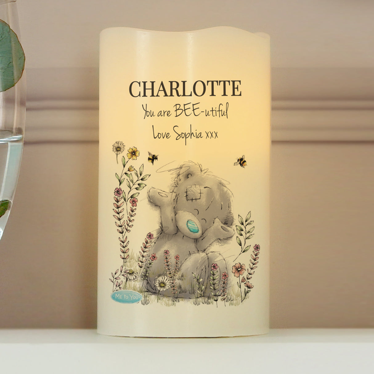 Personalised Me to You Floral LED Candle: 4 - LED Lighting
