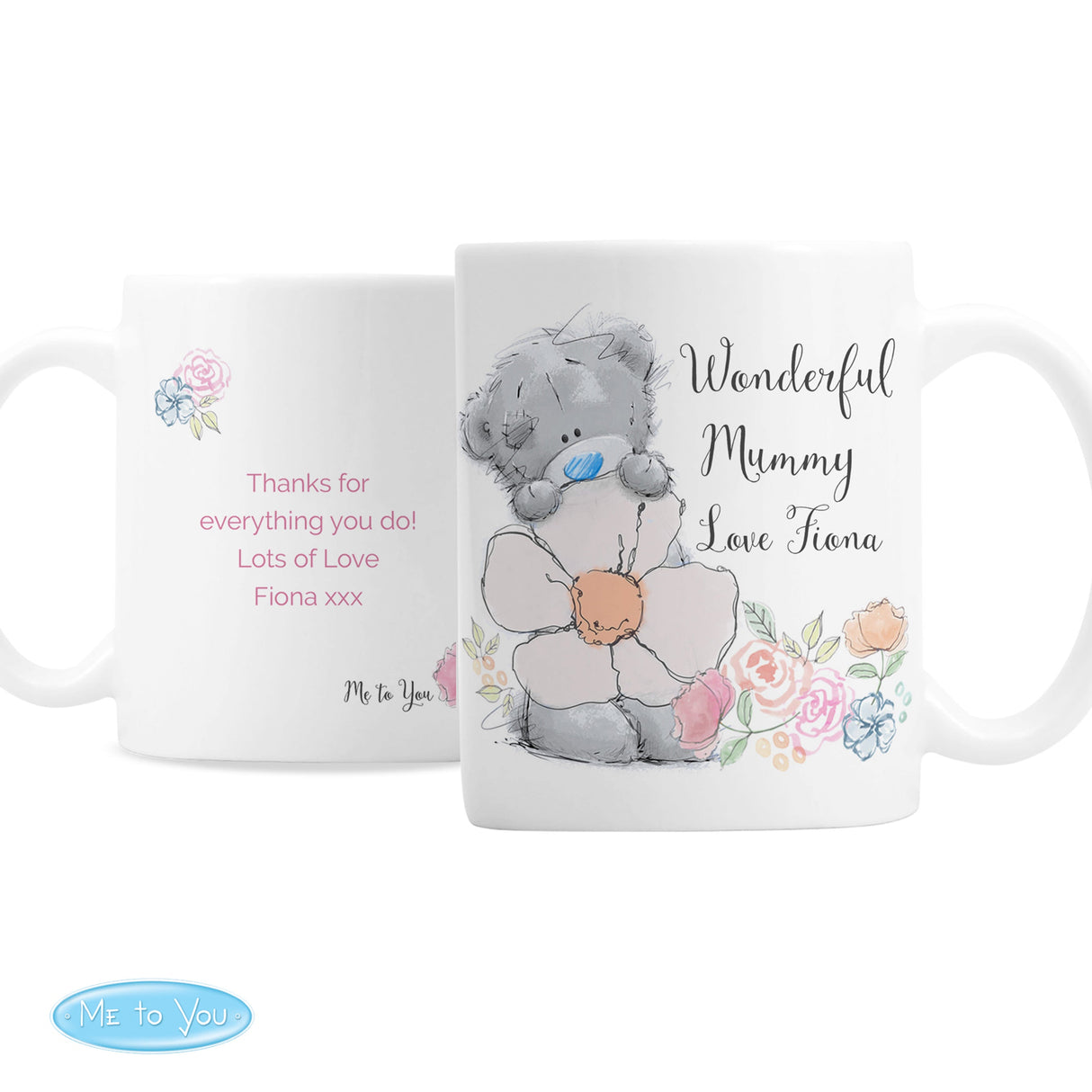 Personalised Me to You Floral Mug: 2 - Mugs