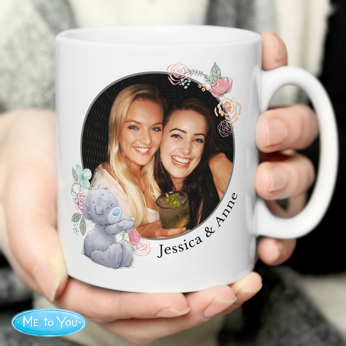 Personalised Me To You Floral Photo Upload Mug: 4 - Mugs