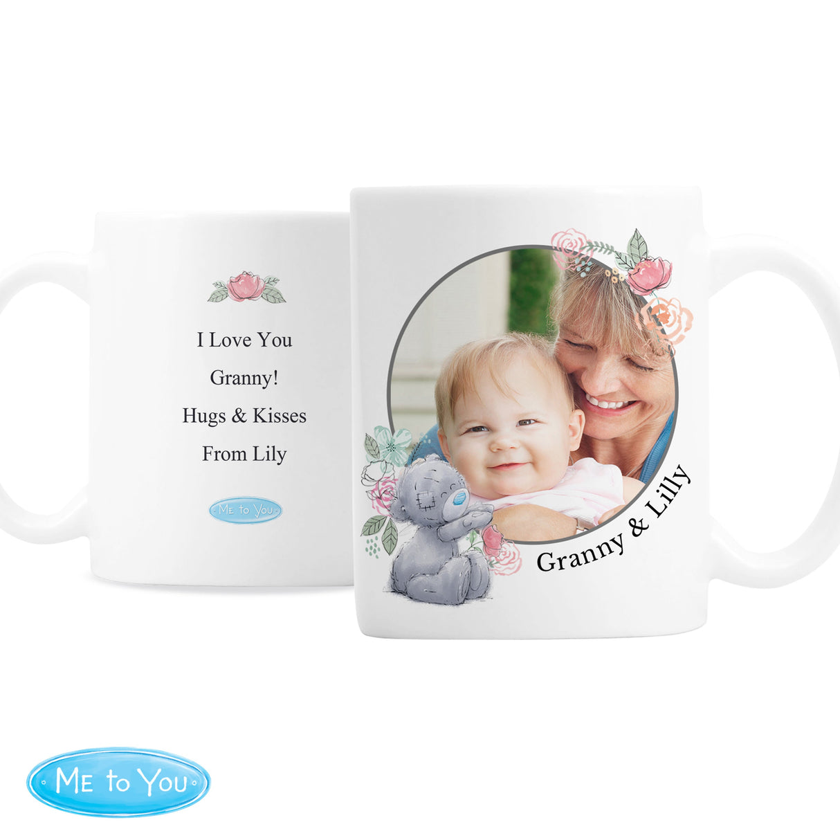 Personalised Me To You Floral Photo Upload Mug: 7 - Mugs