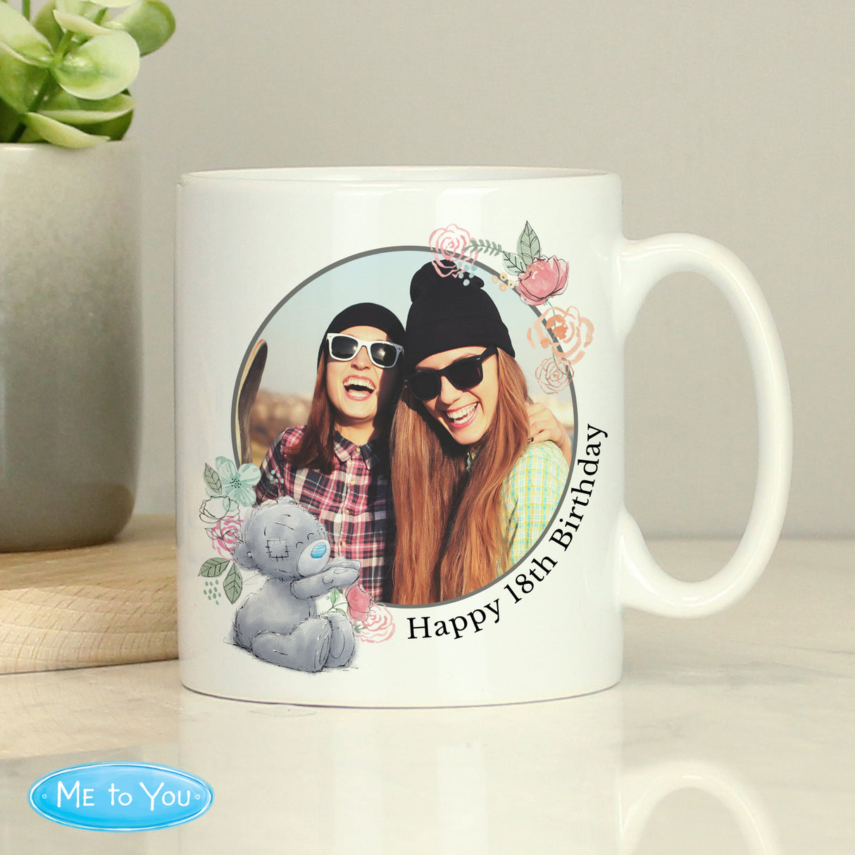 Personalised Me To You Floral Photo Upload Mug: 9 - Mugs