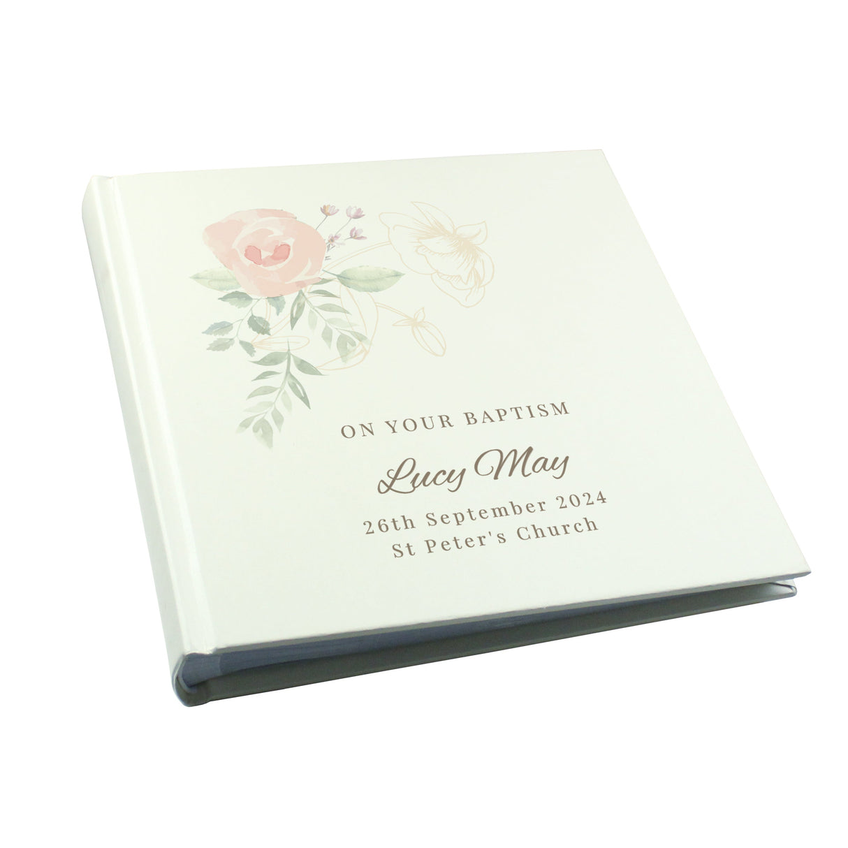 Personalised Floral Square Photo Album - Shop Photo Albums At Gift Moments - 5